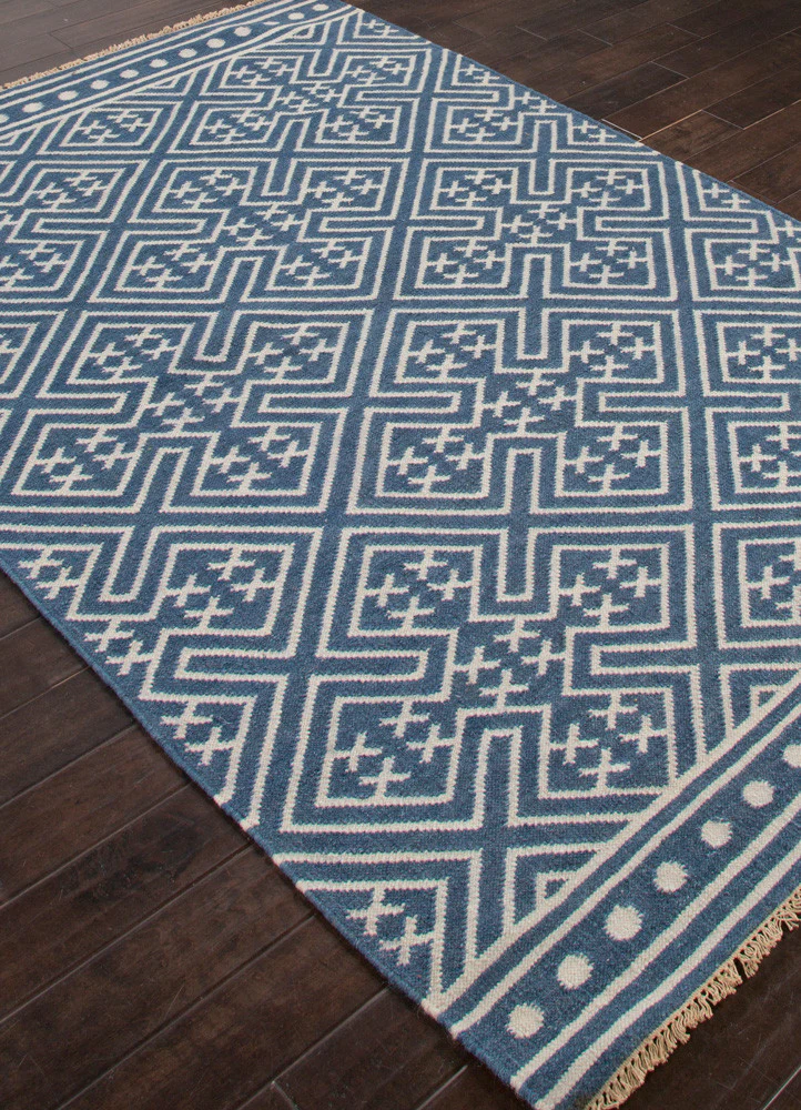 Batik Lahu Indigo Blue/Floral White Area Rug - Image 2
