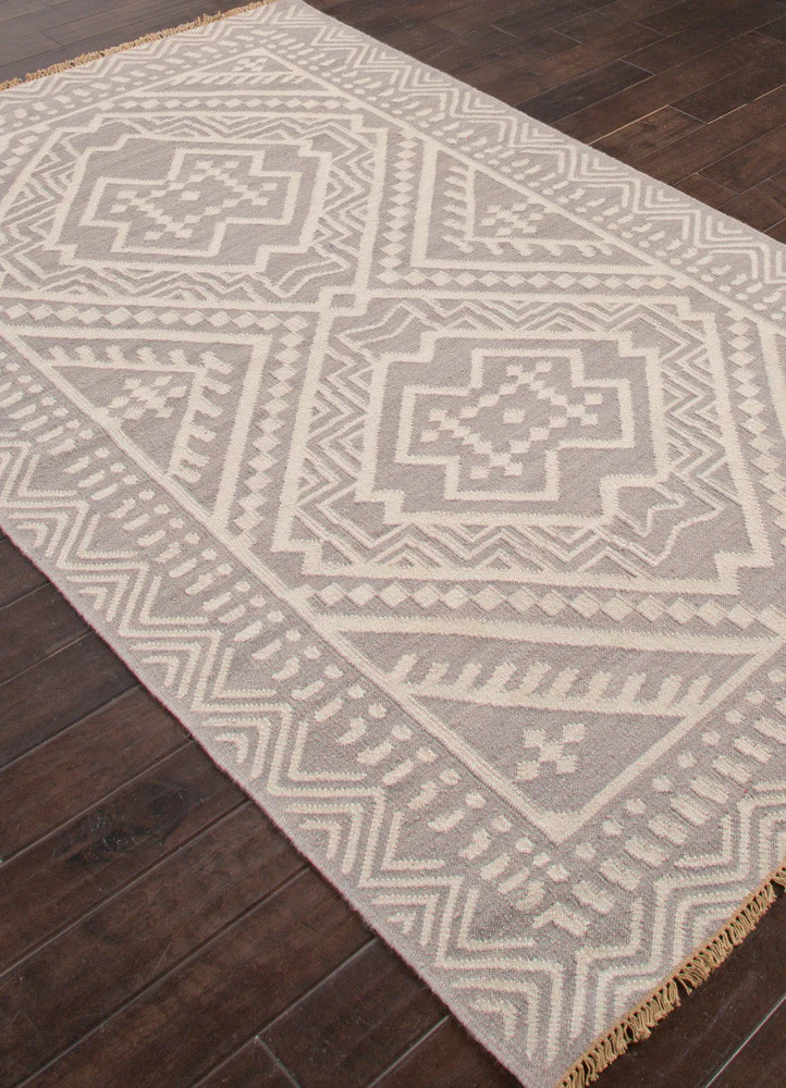 Batik Yao Medium Gray/Floral White Area Rug - Image 2