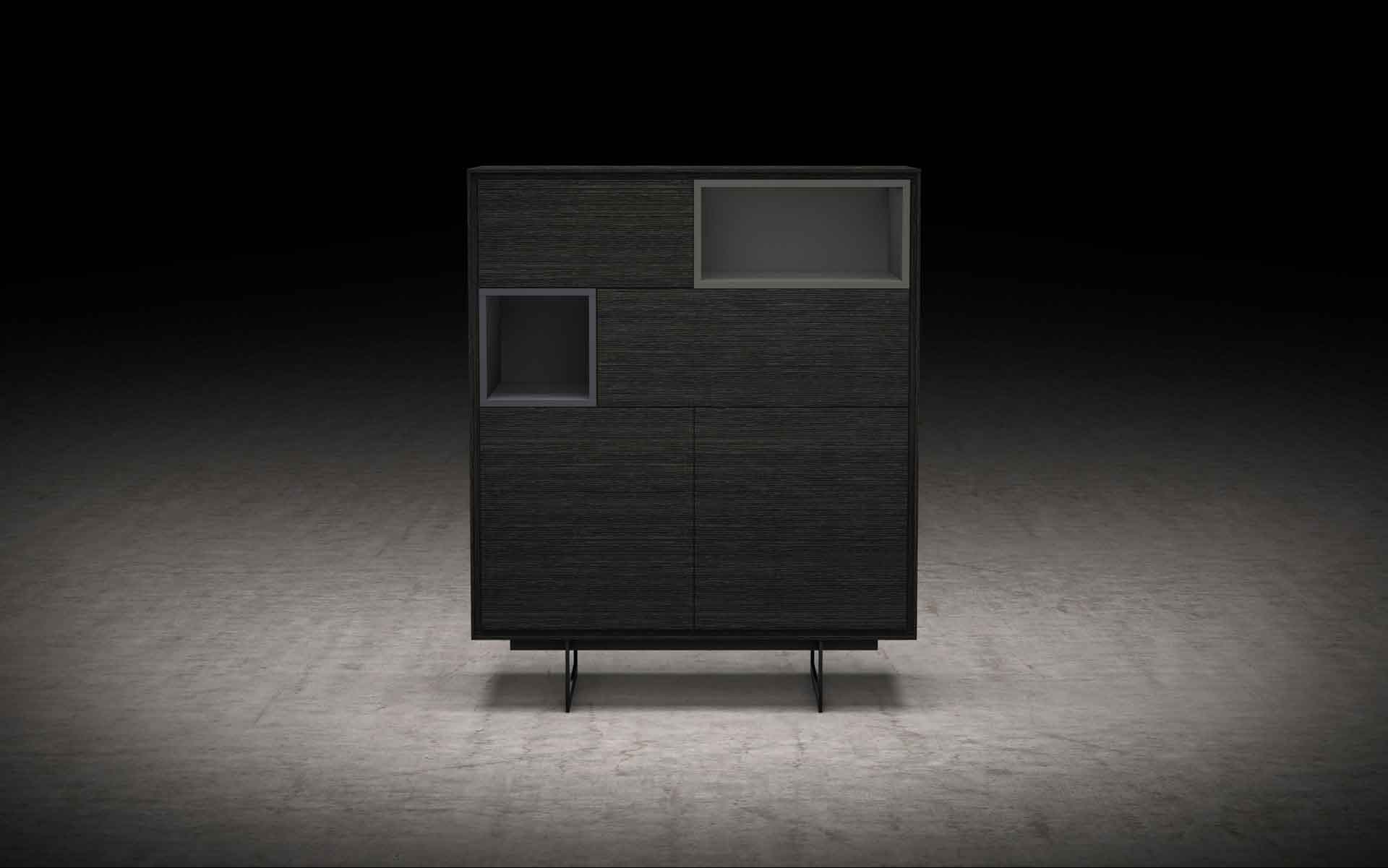 Baxter Highboard Gray Oak - Image 4