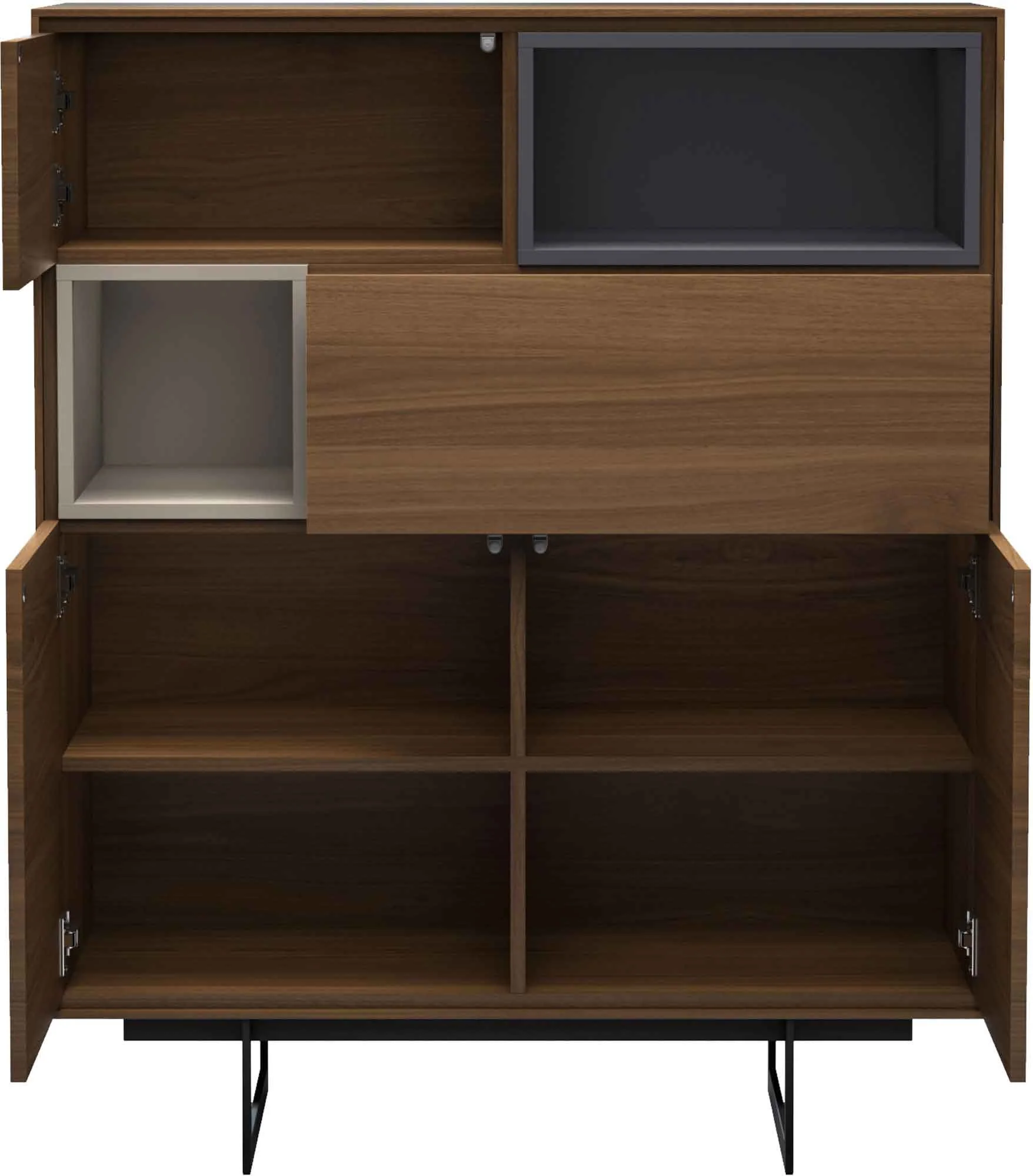 Baxter Highboard Walnut - Image 2