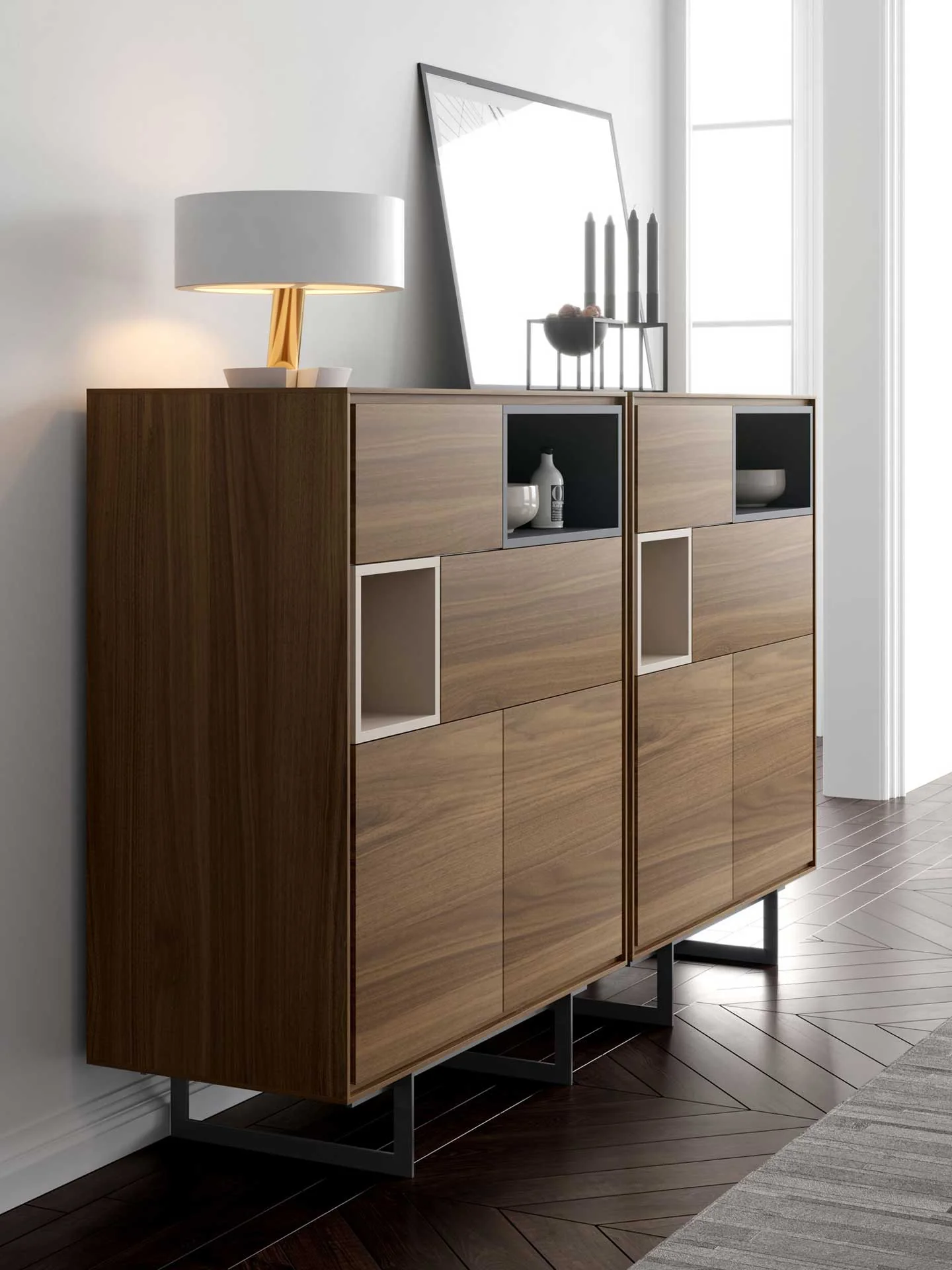 Baxter Highboard Walnut - Image 5