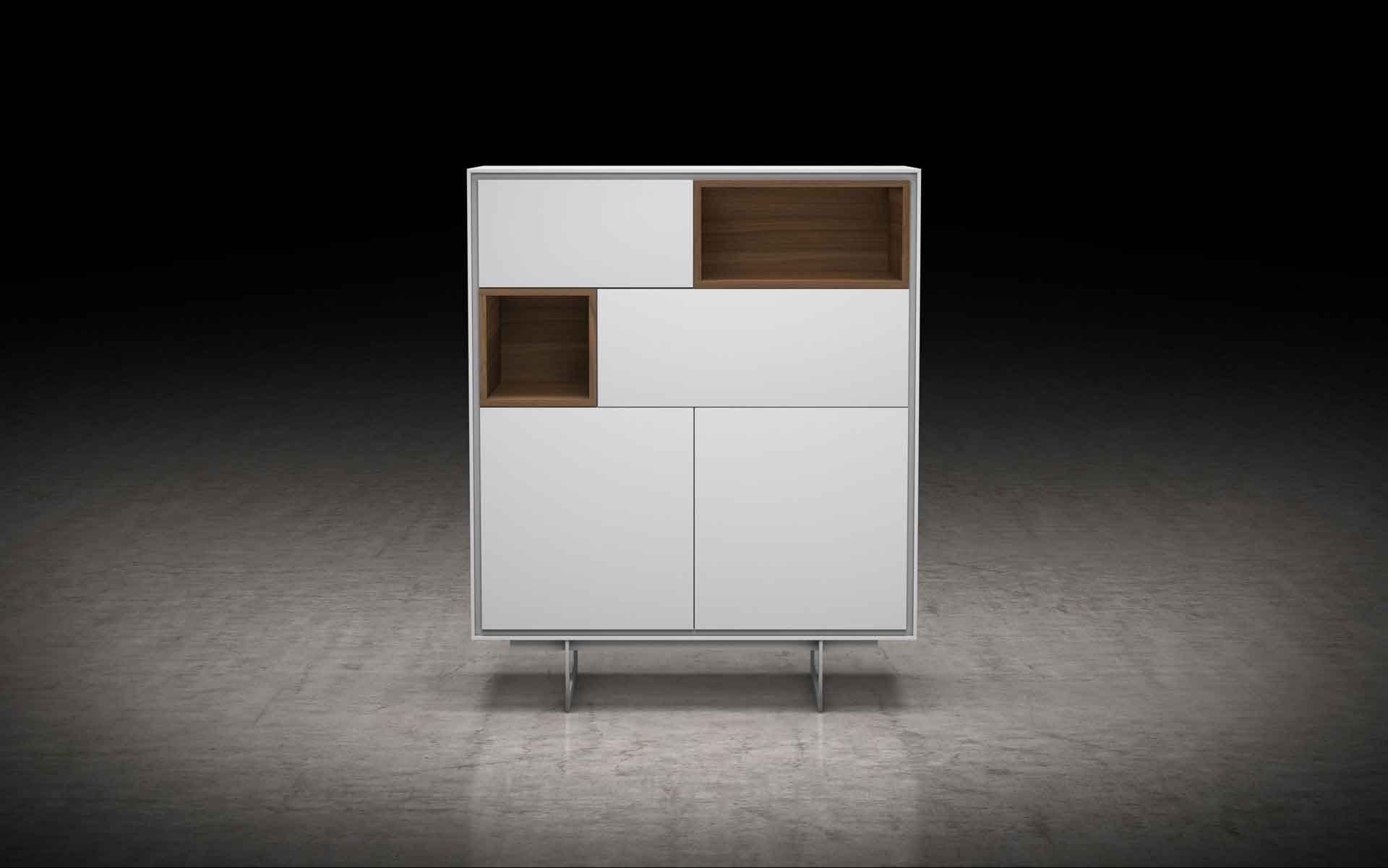 Baxter Highboard White Matte - Image 4