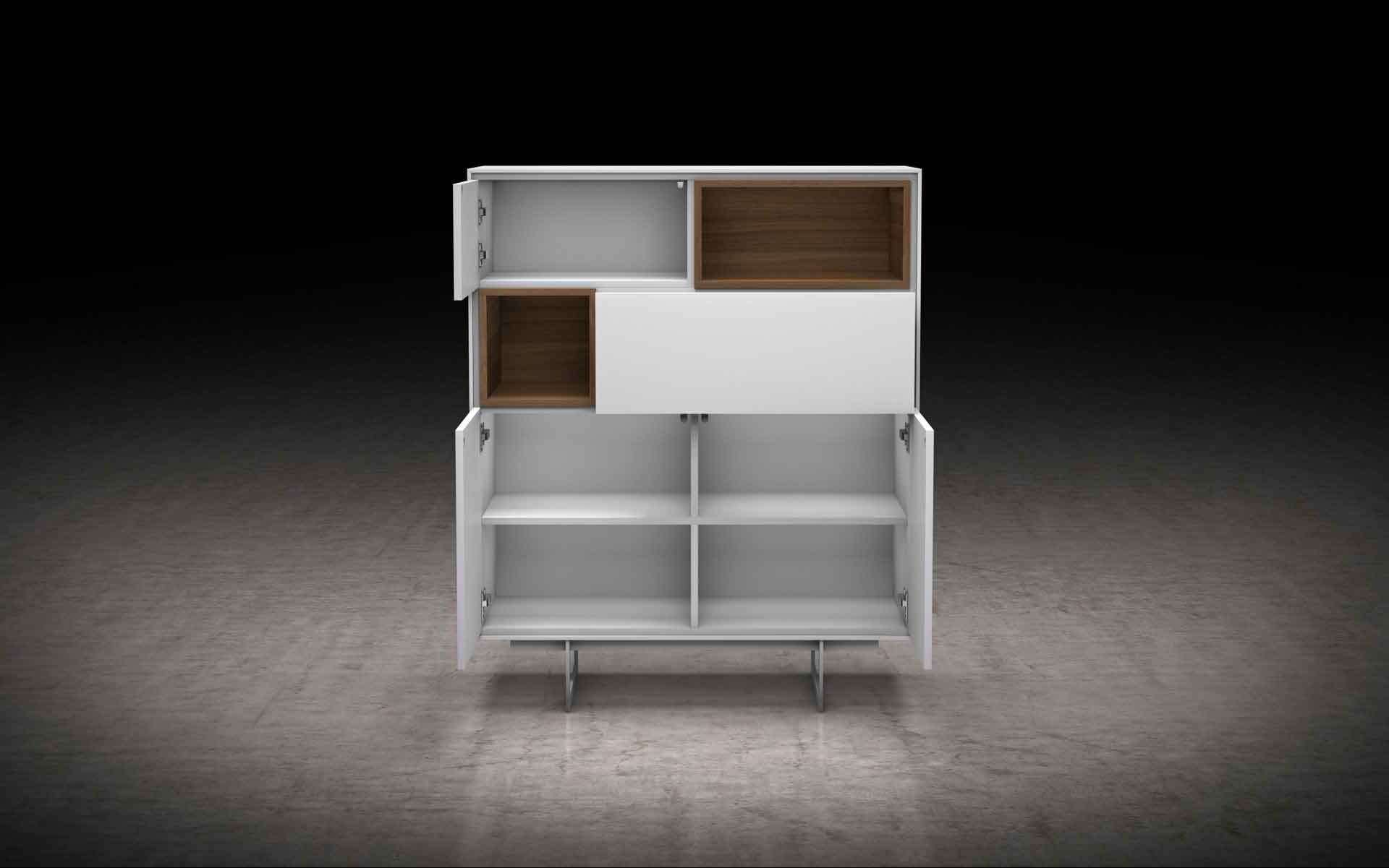 Baxter Highboard White Matte - Image 5