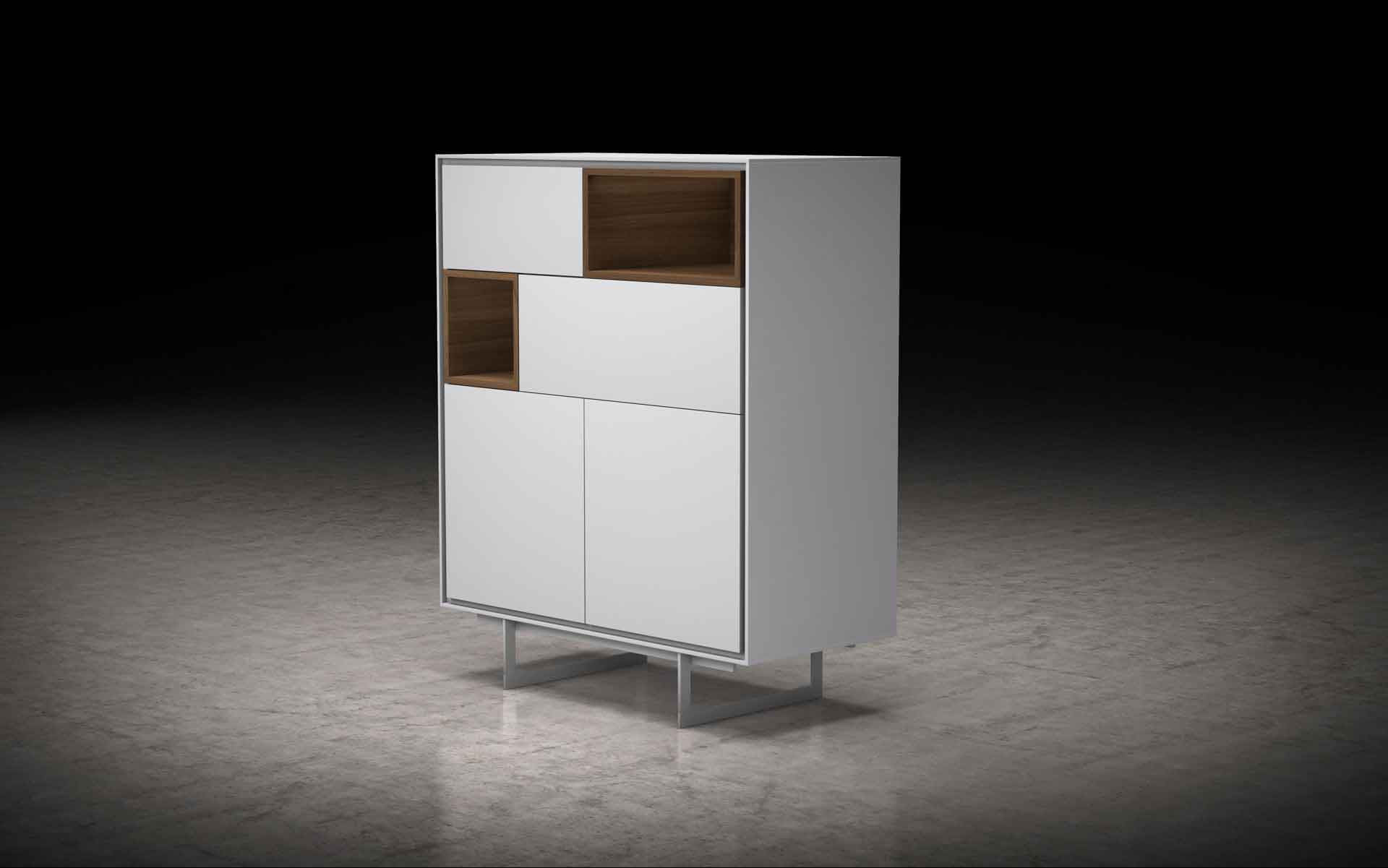 Baxter Highboard White Matte - Image 6