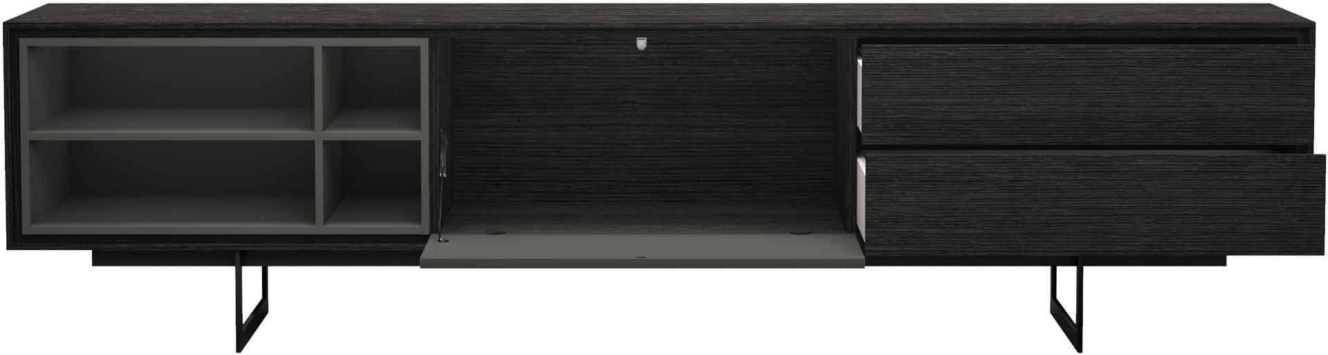 Baxter Media Cabinet Gray Oak - Image 2