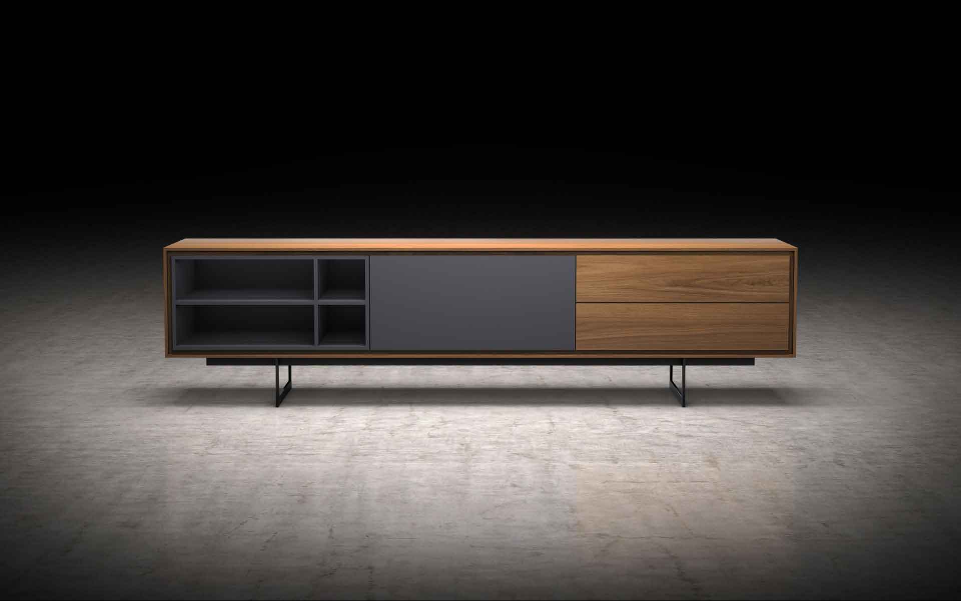 Baxter Media Cabinet Walnut - Image 4