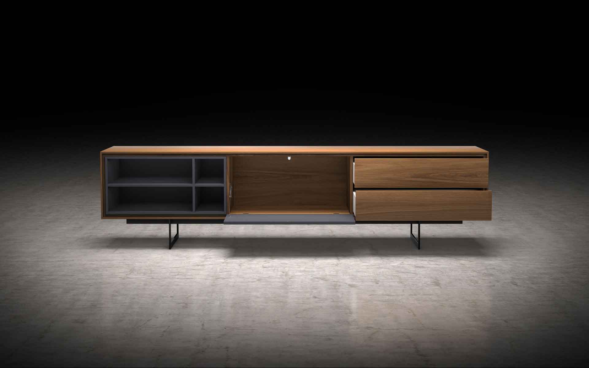 Baxter Media Cabinet Walnut - Image 5