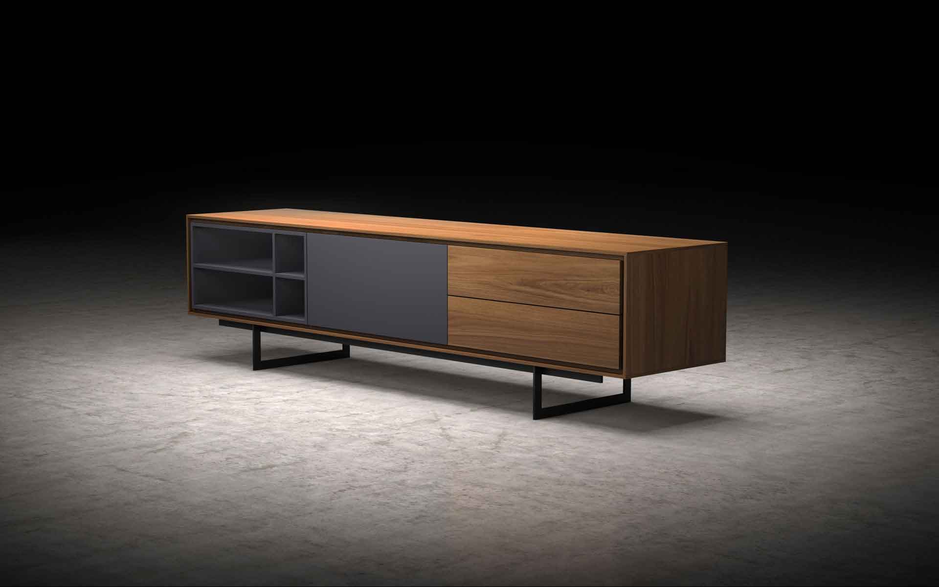 Baxter Media Cabinet Walnut - Image 6