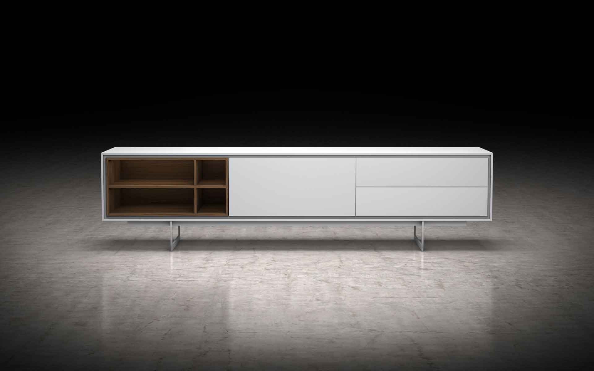 Baxter Media Cabinet White Matte - Image 4