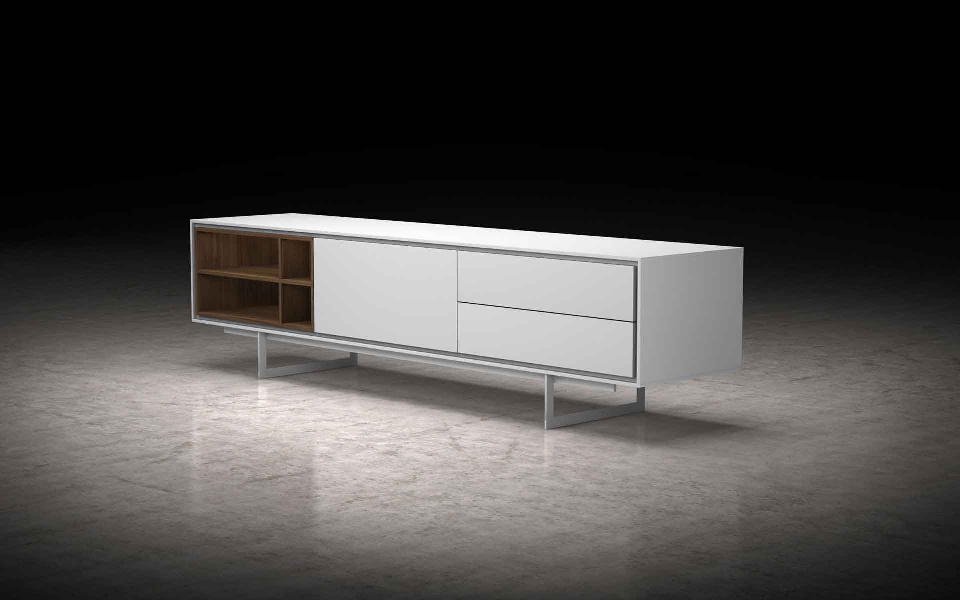 Baxter Media Cabinet White Matte - Image 6