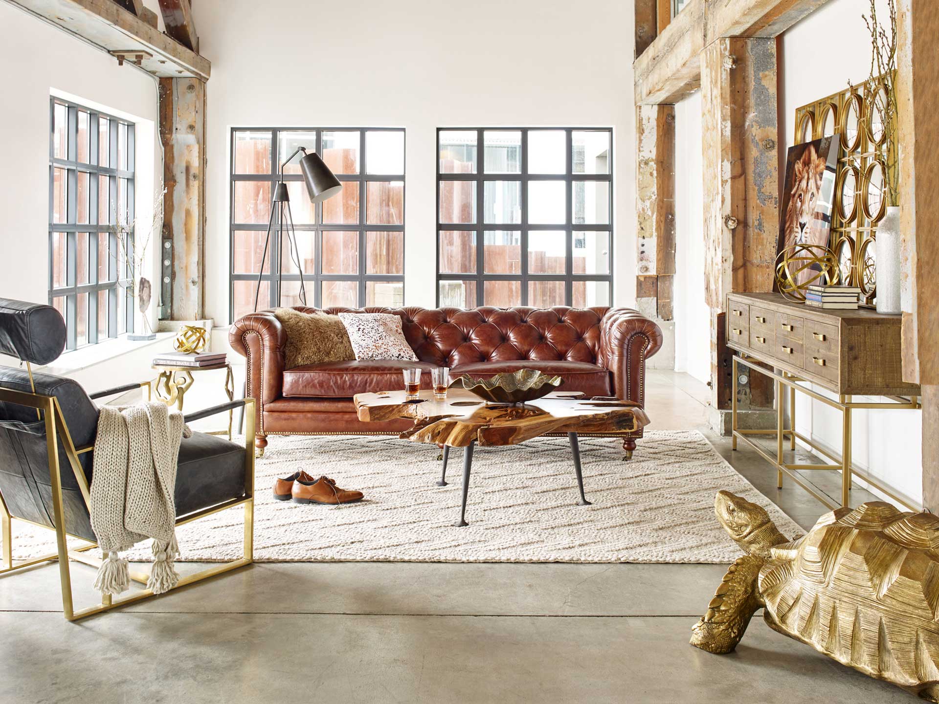 Bayard Sofa Brown - Image 6