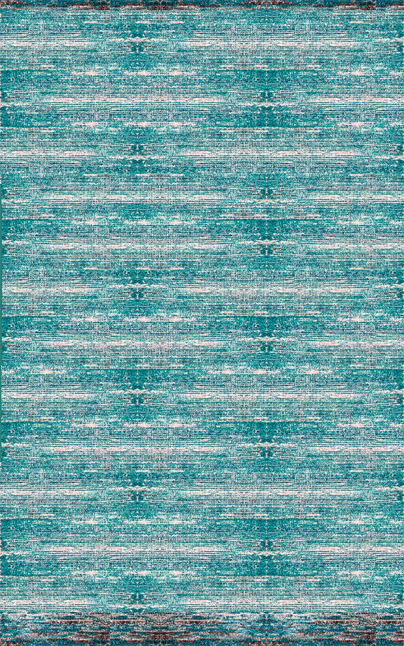 Bazaar Teal/Chocolate Area Rug - Image 2
