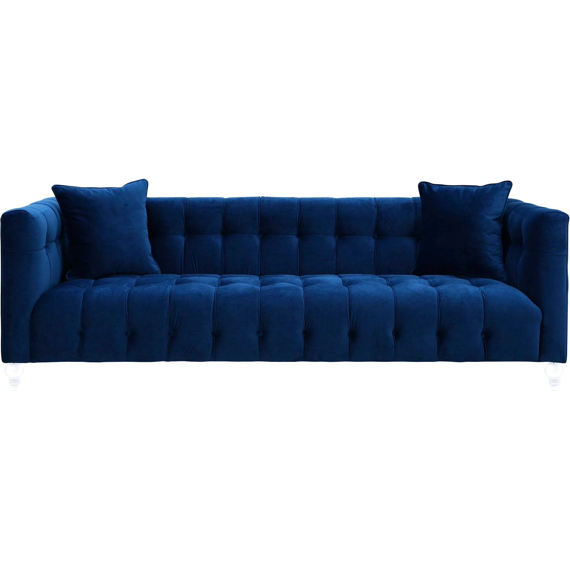 Beatrice Velvet Sofa Navy - Image 2