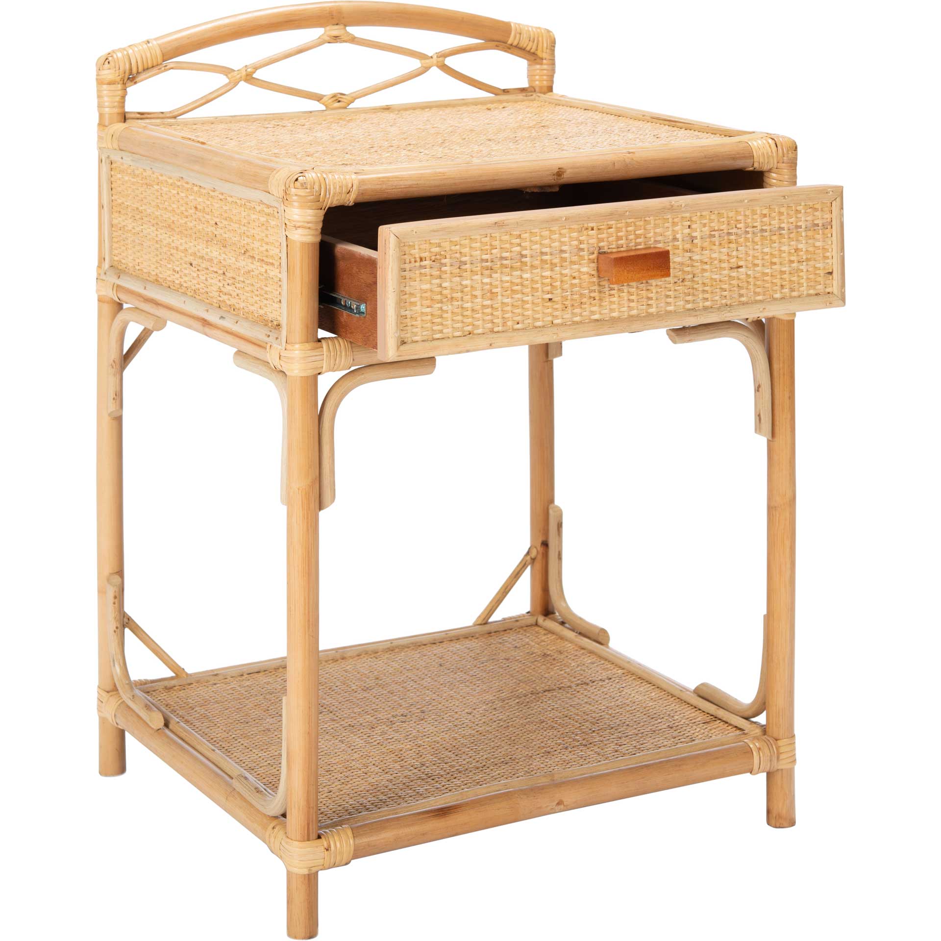 Beaufort 1 Drawer 1 Shelf Nightstand Natural - Image 2