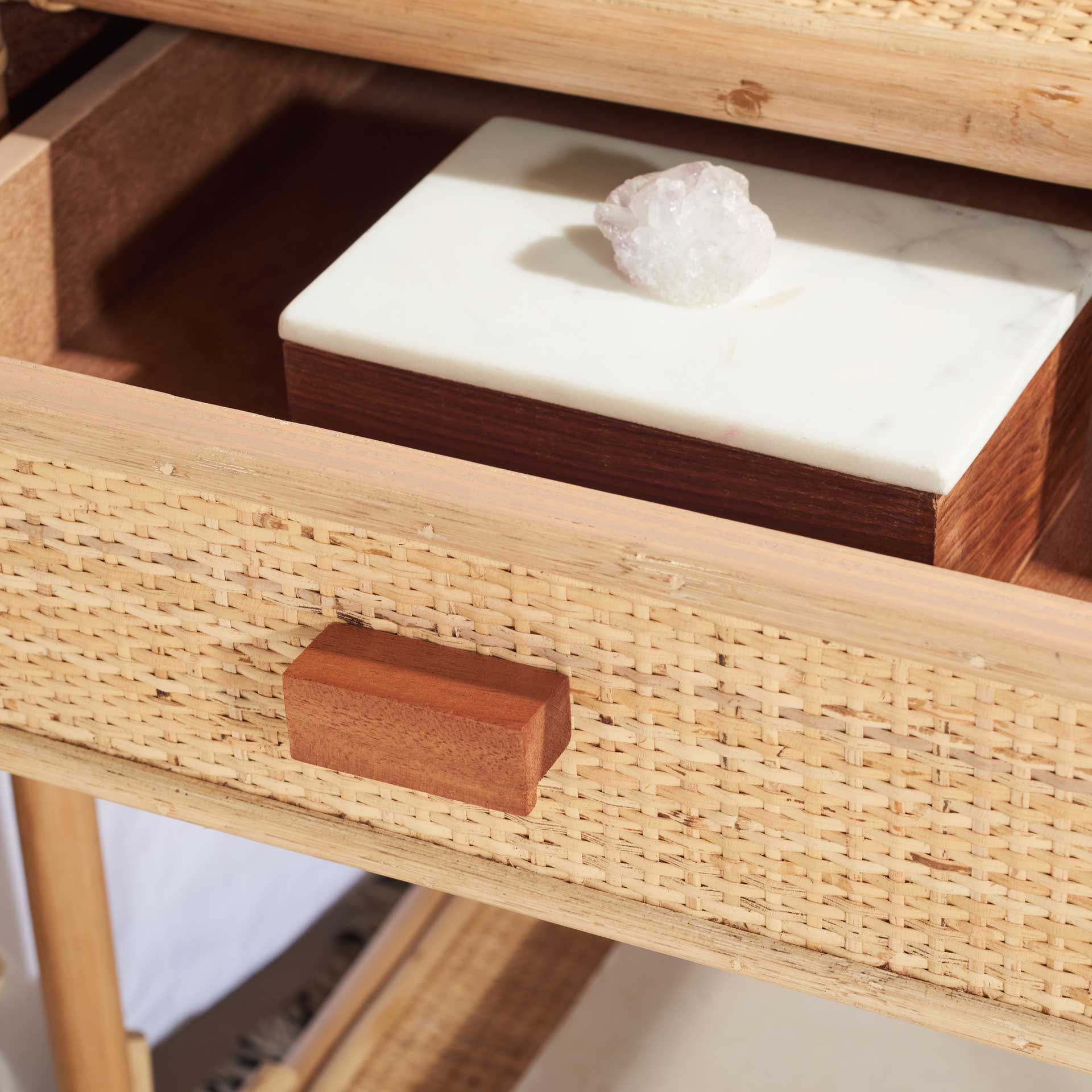 Beaufort 1 Drawer 1 Shelf Nightstand Natural - Image 7