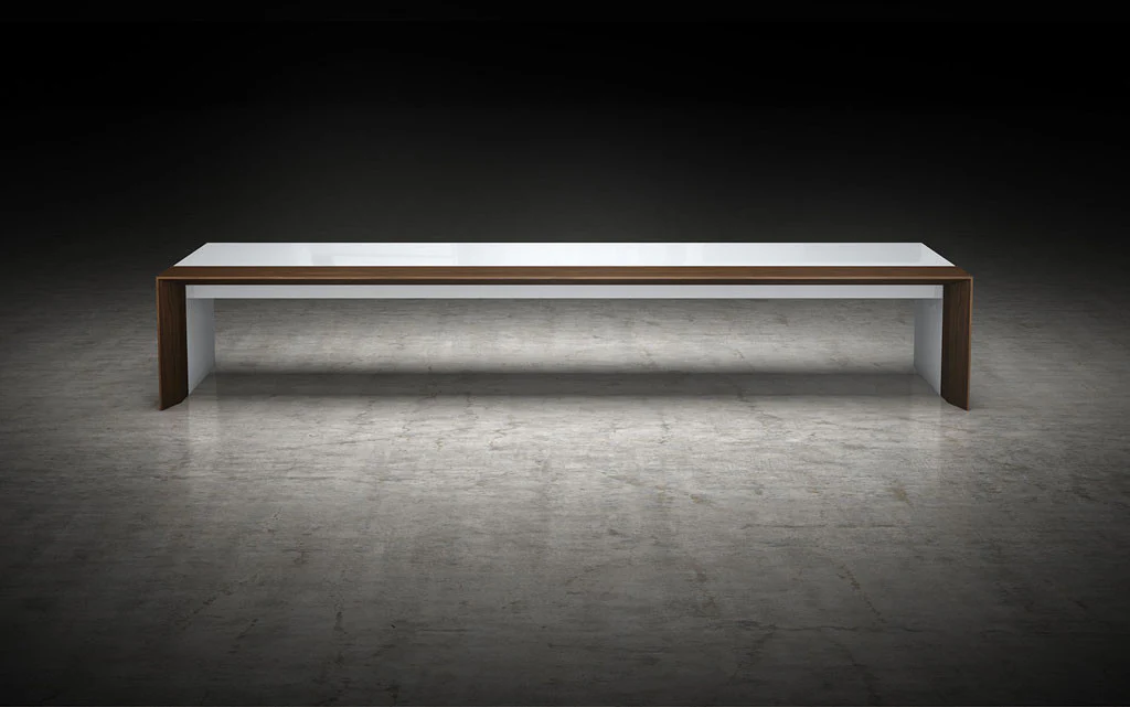 Beckenham Coffee Table White/Walnut - Image 5