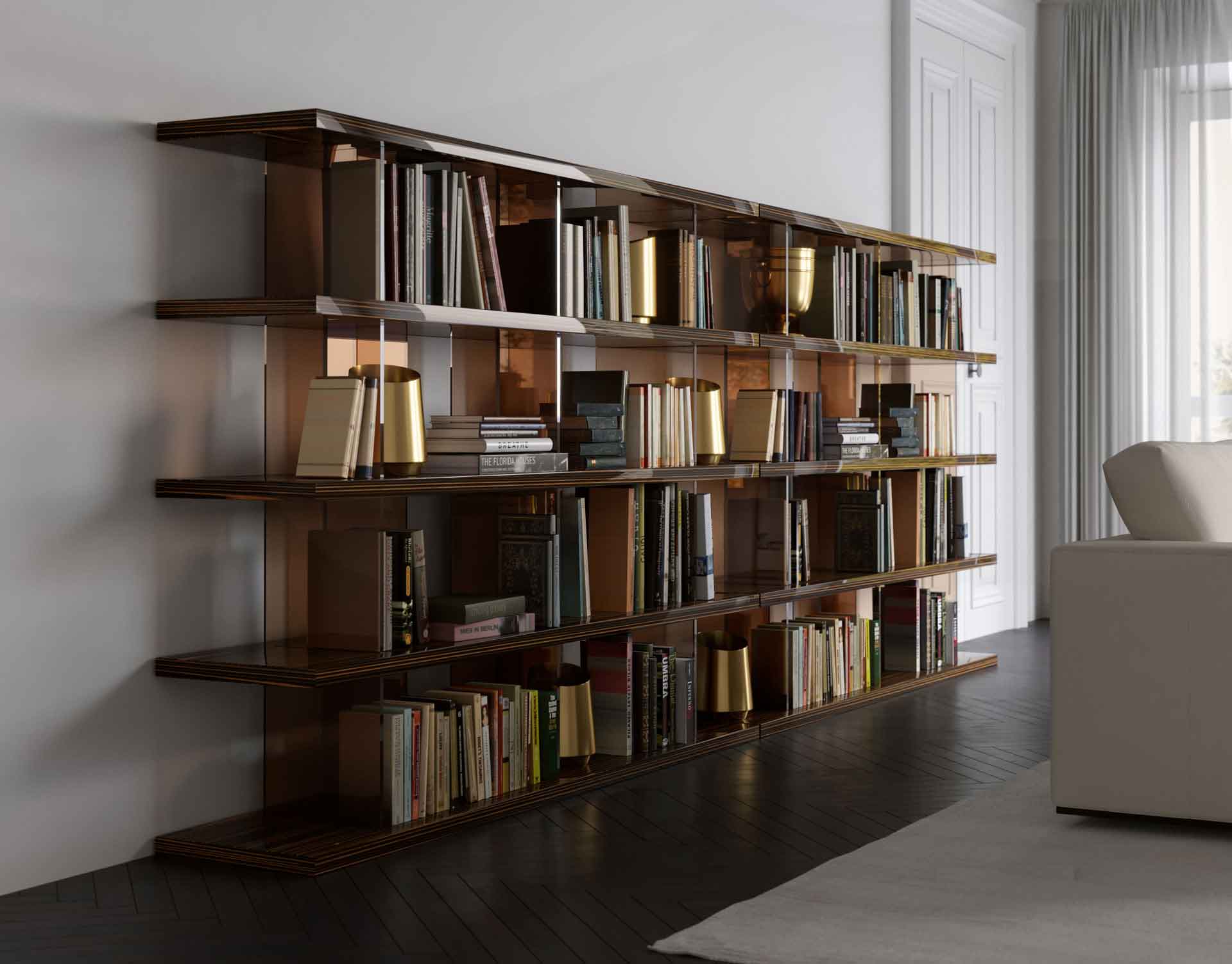 Beekman Bookcase Cathedral Ebony Lacquer - Image 4