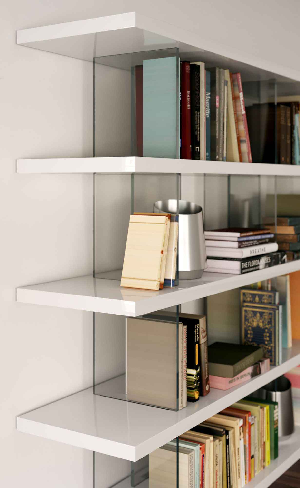 Beekman Bookcase White Lacquer - Image 4