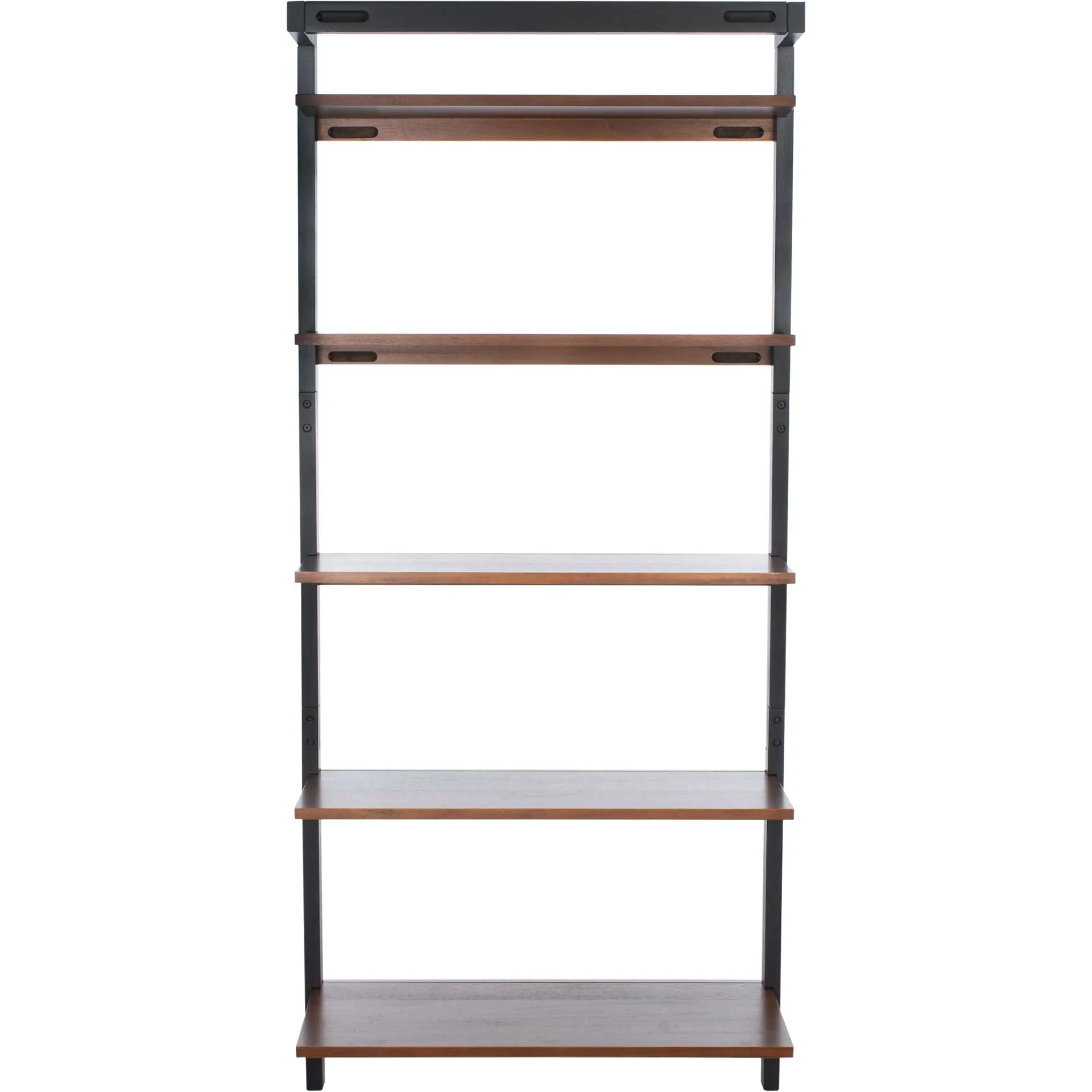 Belami 5 Tier Leaning Etagere Honey Brown/Charcoal - Image 3
