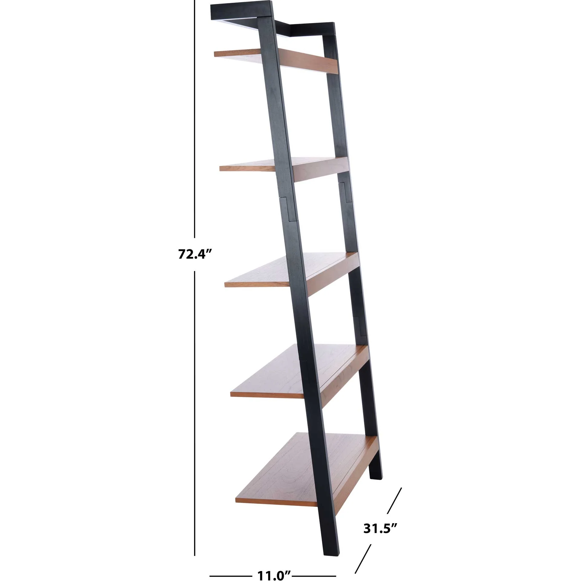 Belami 5 Tier Leaning Etagere Natural/Charcoal - Image 7