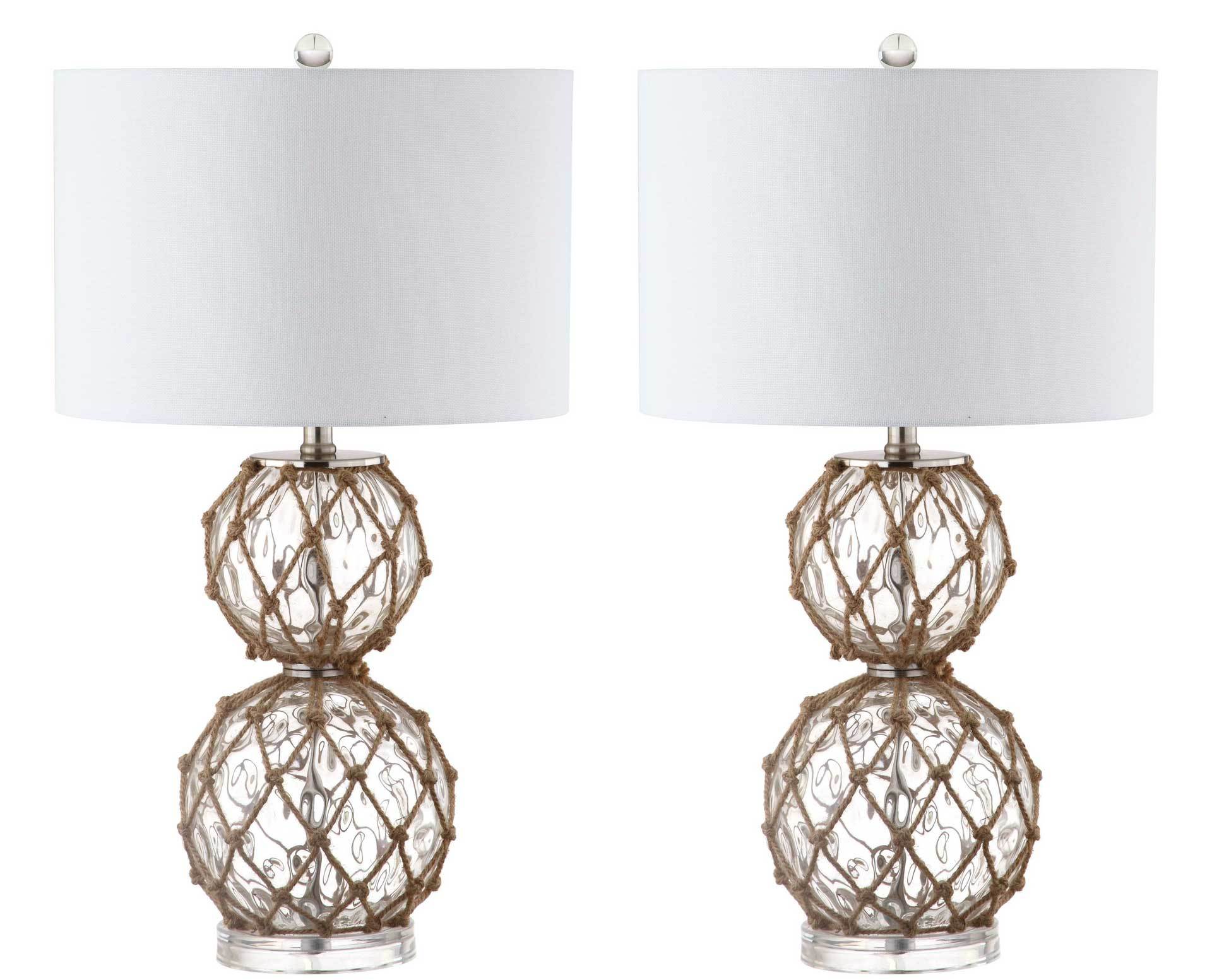 Belen Table Lamp Clear/Brown (Set of 2) - Image 2