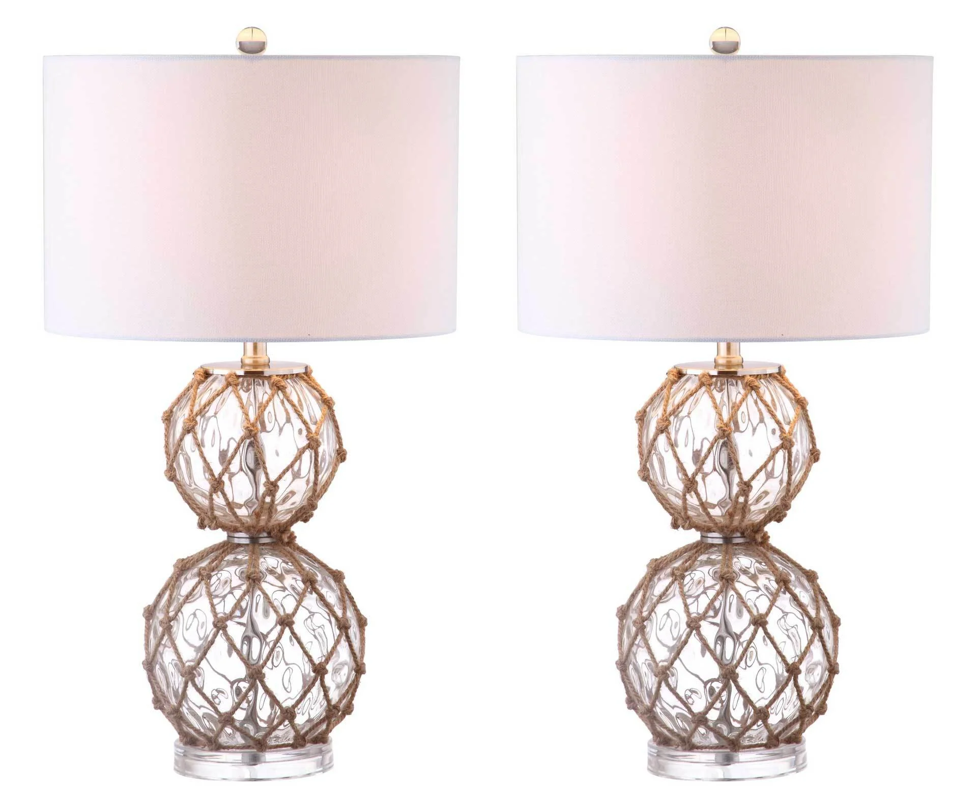 Belen Table Lamp Clear/Brown (Set of 2) - Image 3