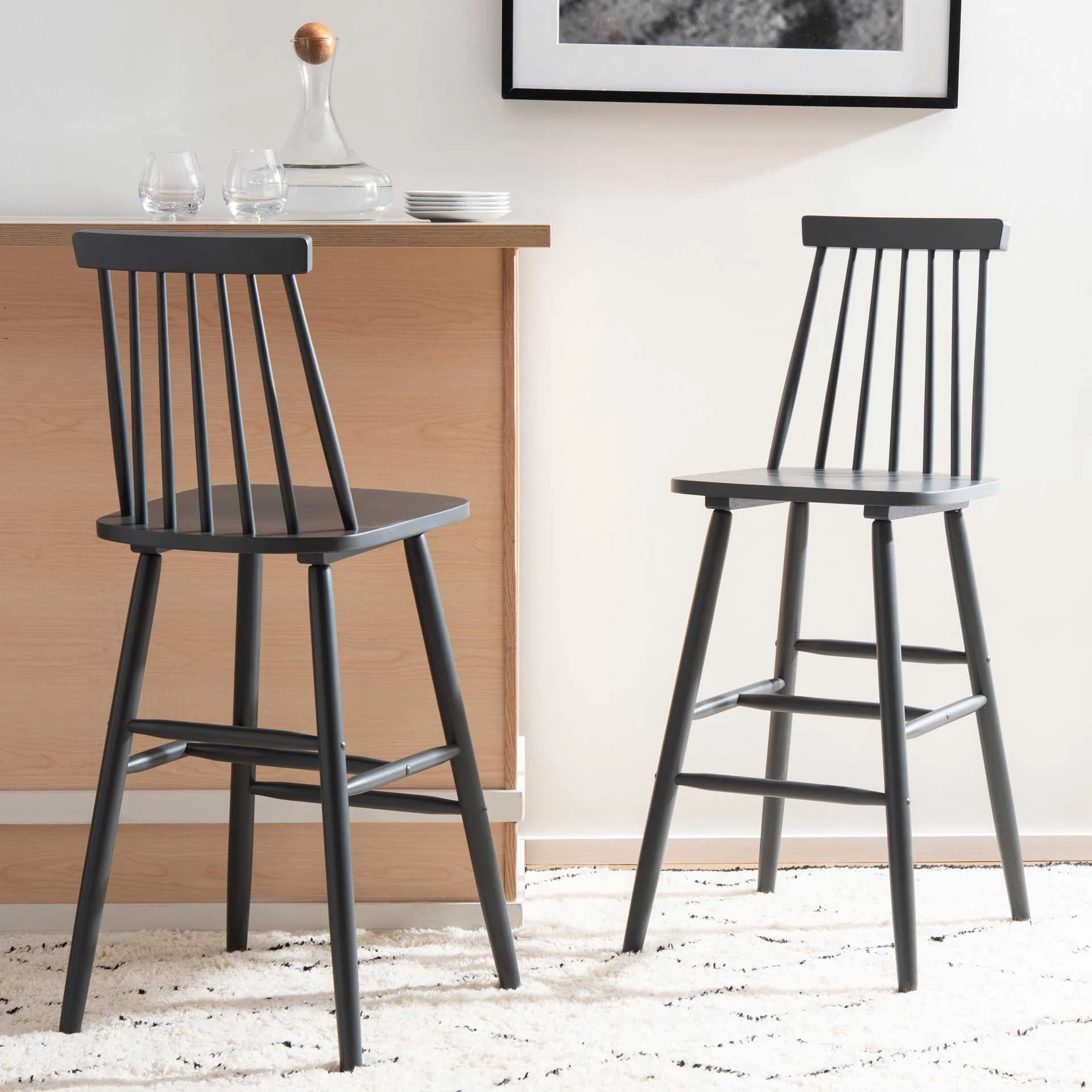 Belford Bar Stool Gray (Set of 2) - Image 9
