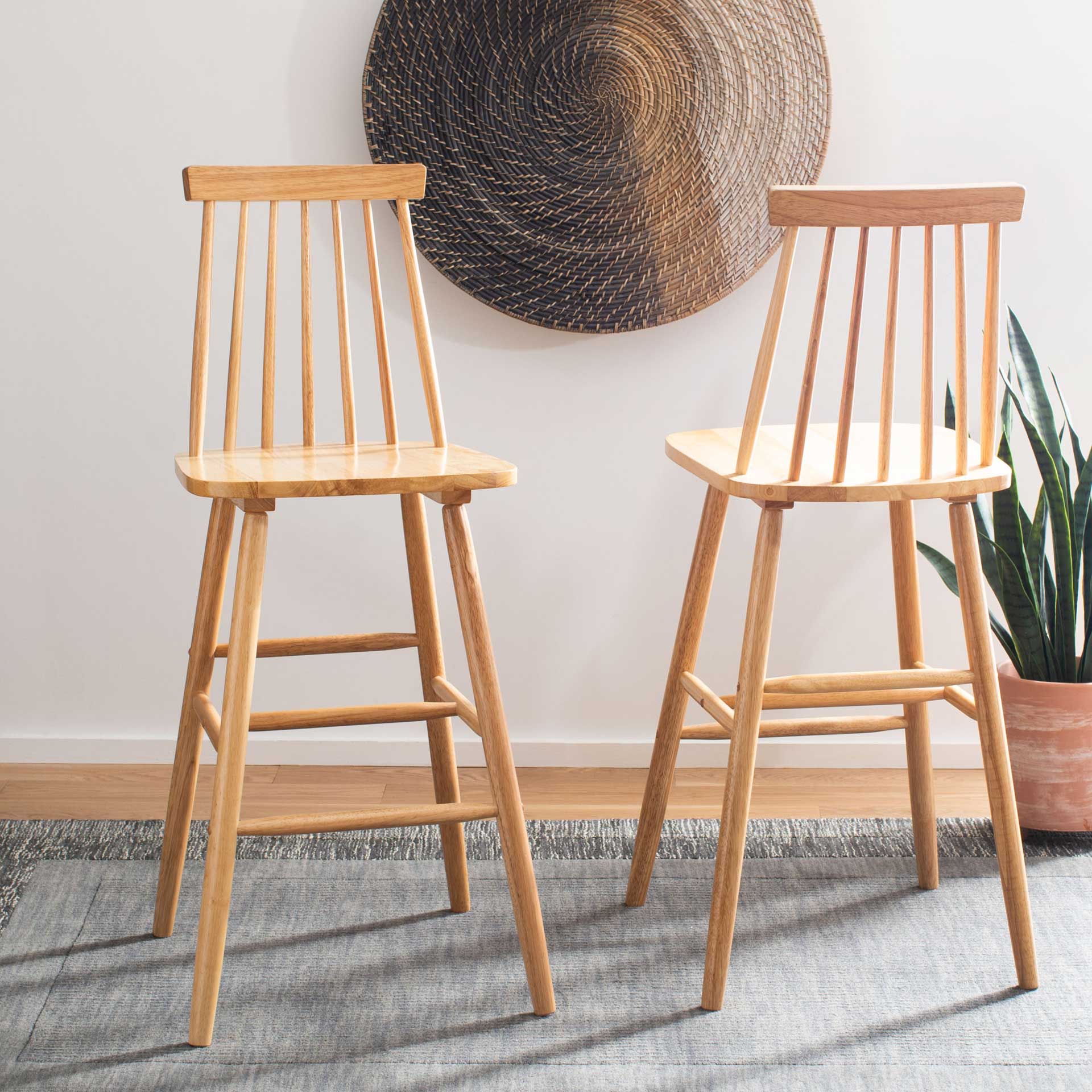 Belford Bar Stool Natural (Set of 2) - Image 7