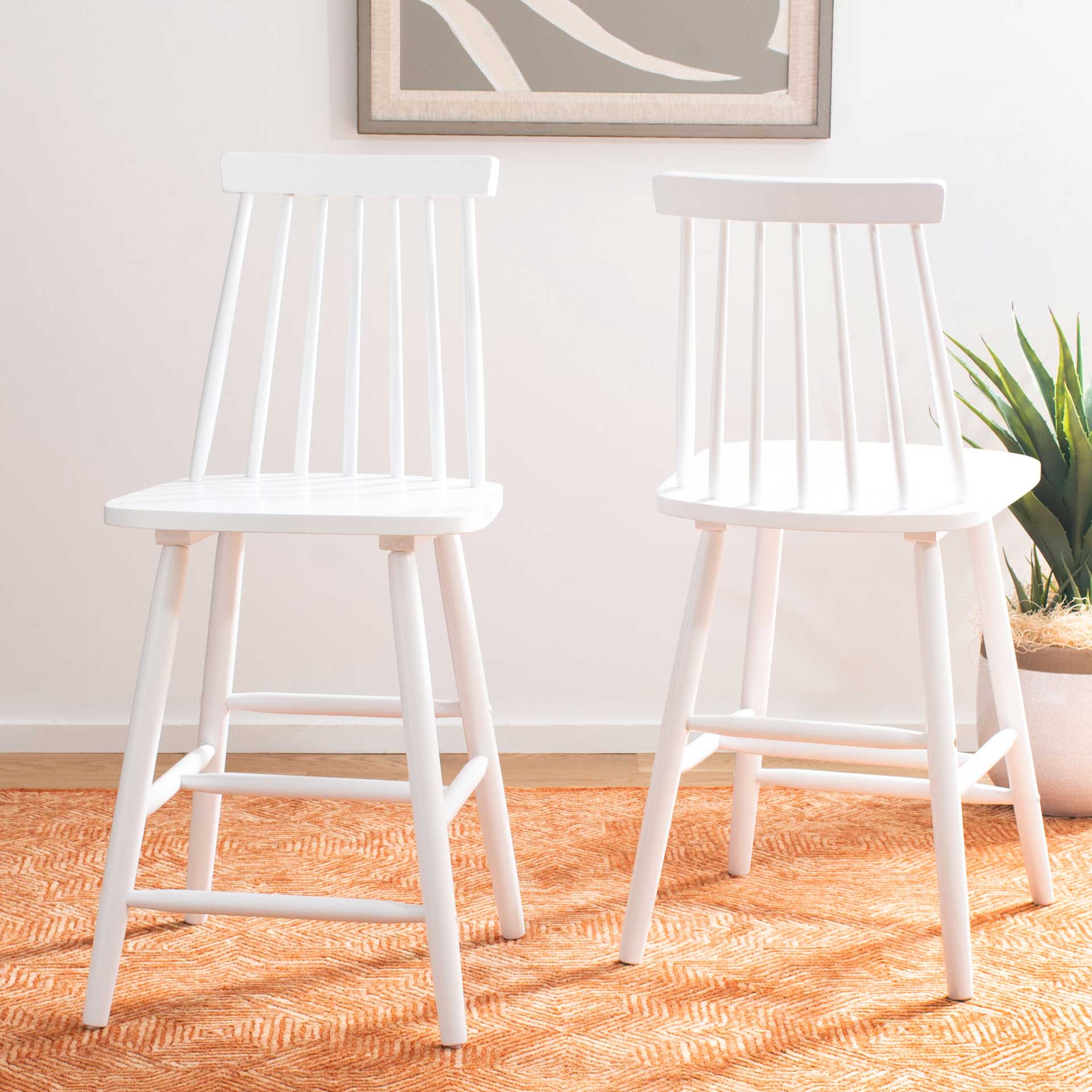 Belford Bar Stool White (Set of 2) - Image 15