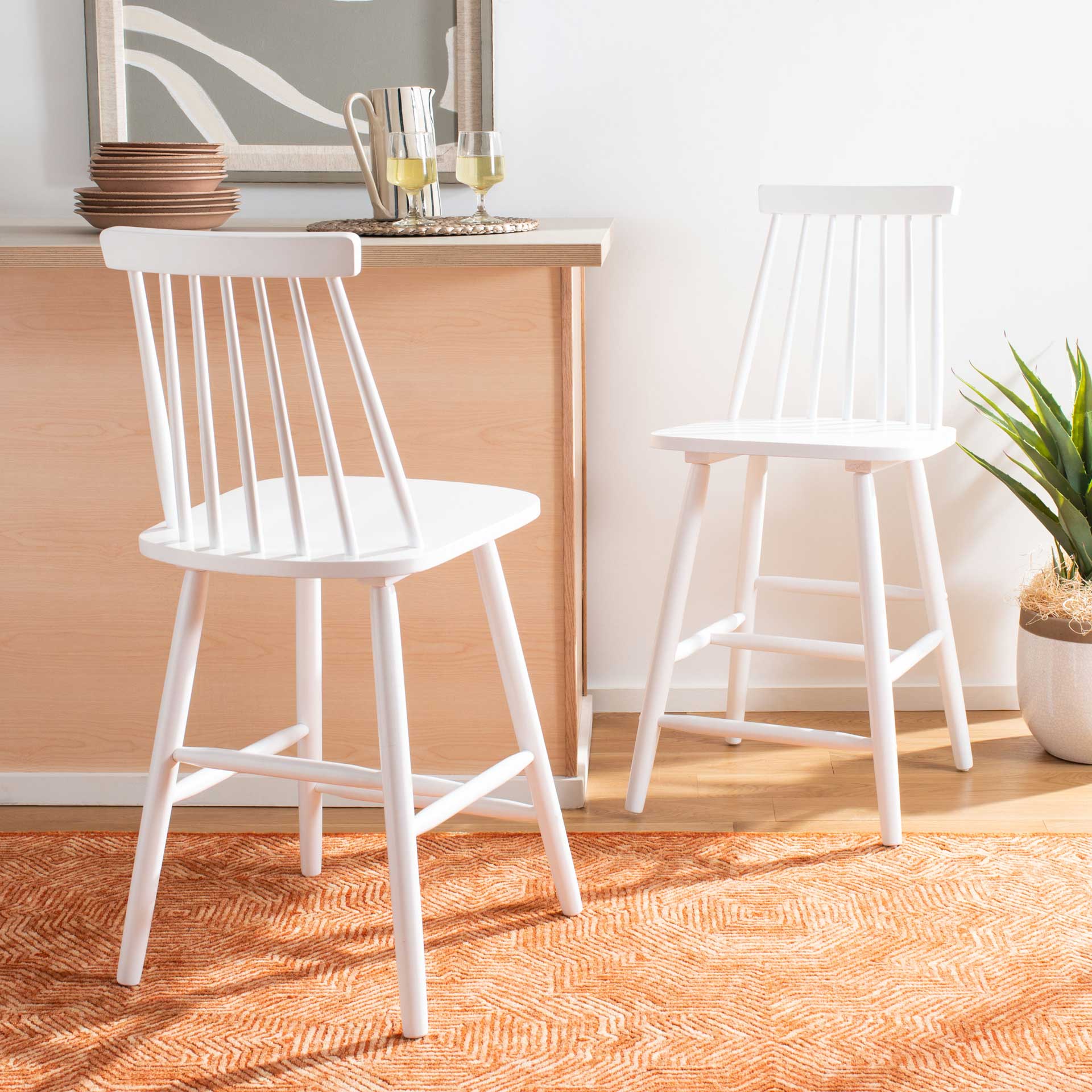 Belford Bar Stool White (Set of 2) - Image 16