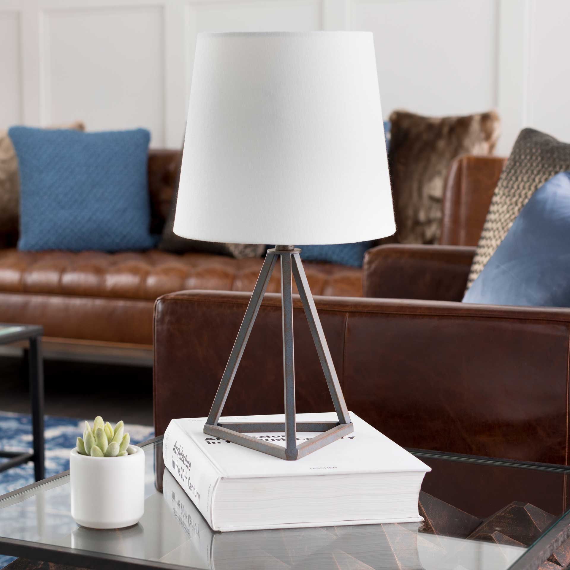 Bella Table Lamp White/Black - Image 5