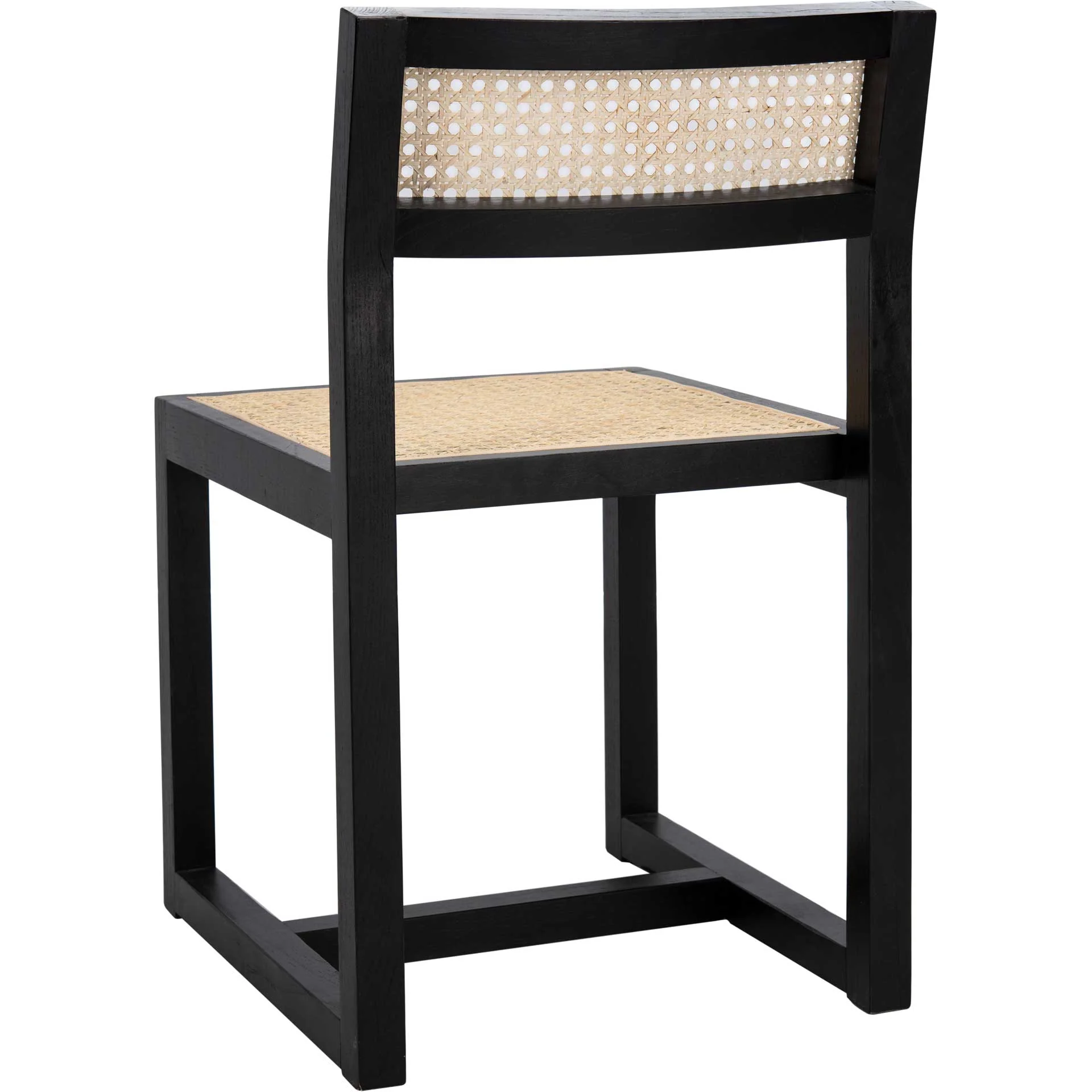 Bellini Cane Dining Chair Black/Natural - Image 5