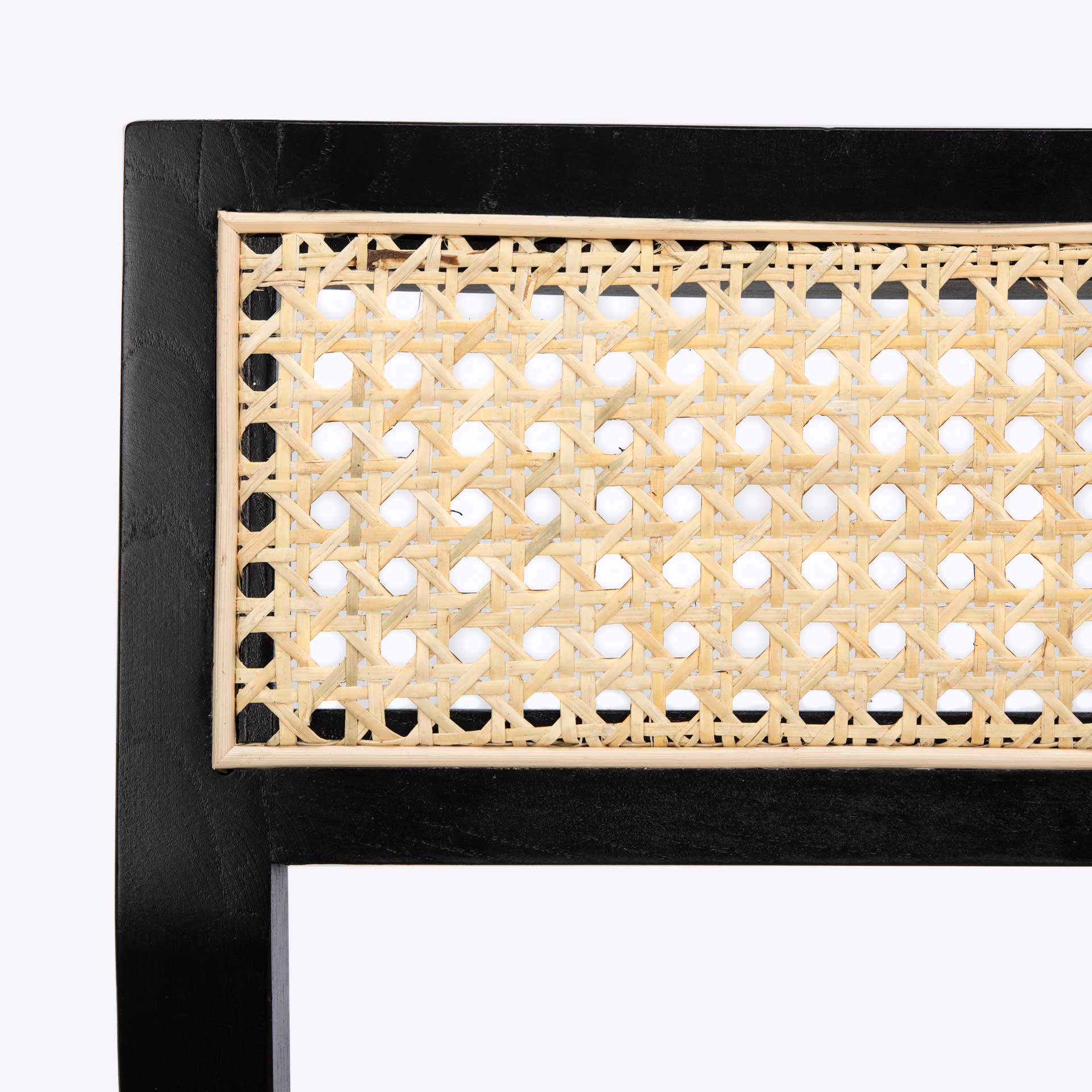 Bellini Cane Dining Chair Black/Natural - Image 6