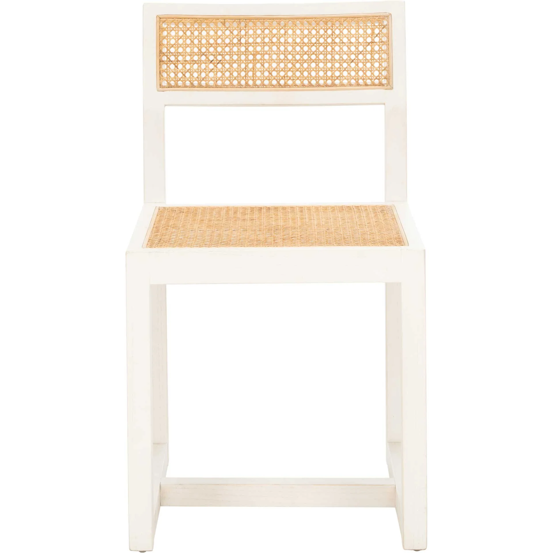 Bellini Cane Dining Chair White/Natural - Image 2
