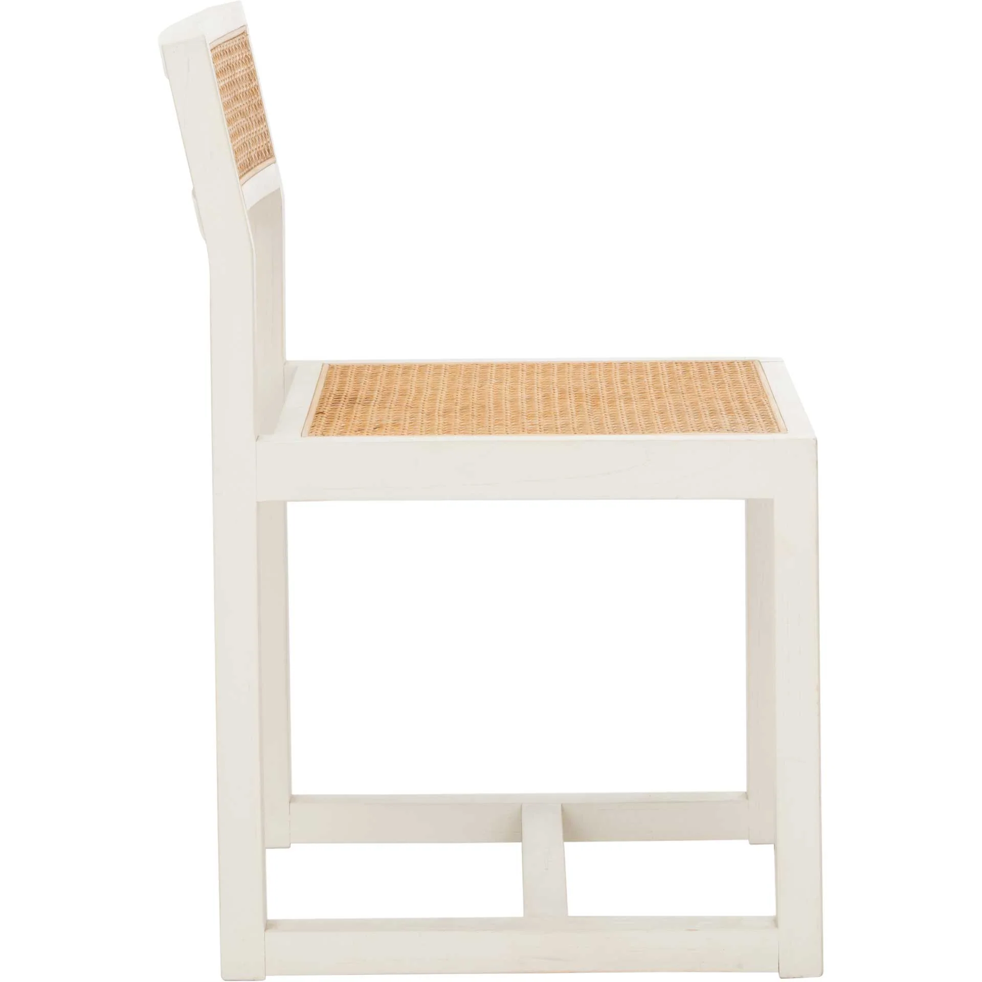 Bellini Cane Dining Chair White/Natural - Image 3