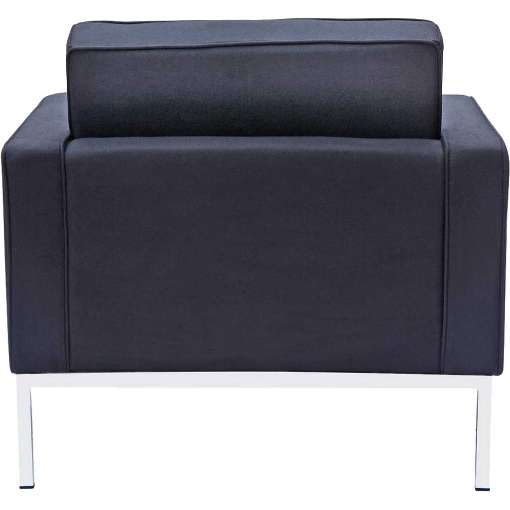 Belmont Arm Chair in Wool Black - Image 3