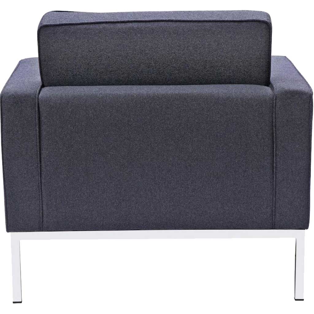 Belmont Arm Chair in Wool Gray - Image 3