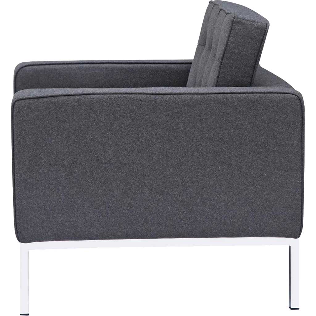 Belmont Arm Chair in Wool Gray - Image 4