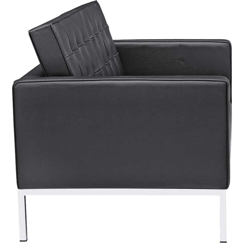 Belmont Loveseat in Leather Black - Image 2