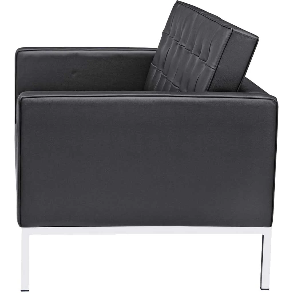 Belmont Loveseat in Leather Black - Image 4