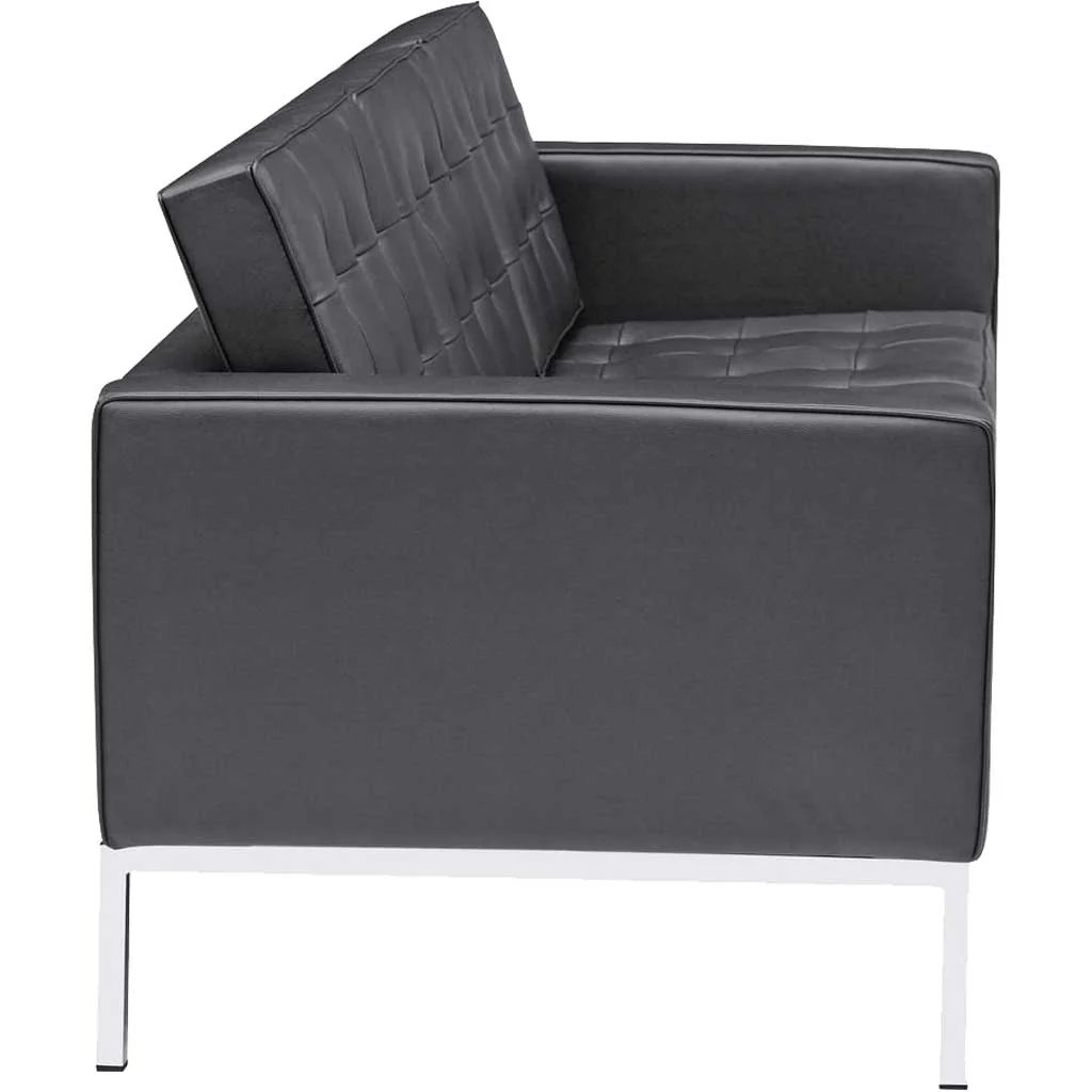 Belmont Sofa in Leather Black - Image 2