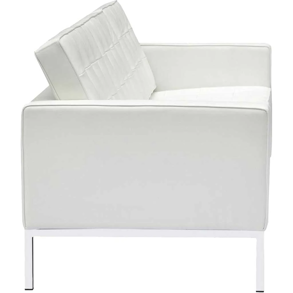 Belmont Sofa in Leather White - Image 2
