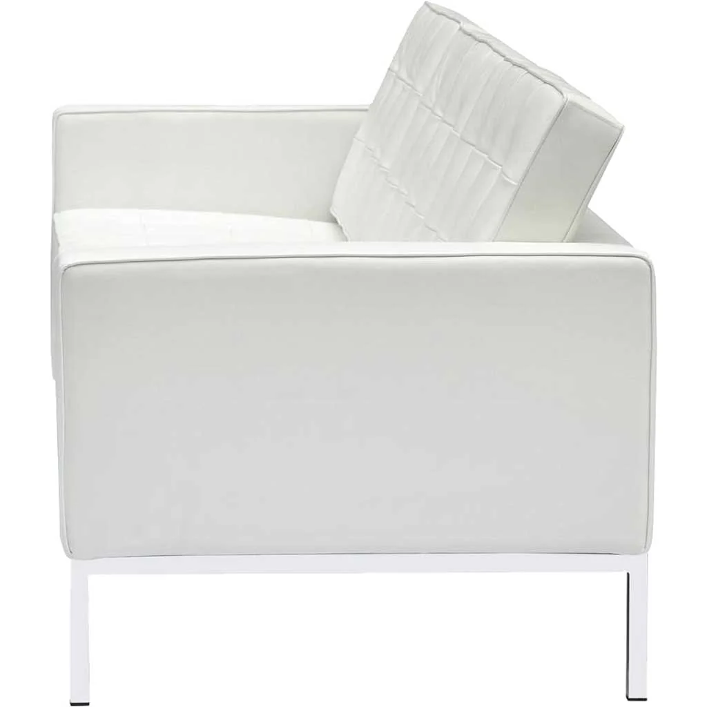 Belmont Sofa in Leather White - Image 4