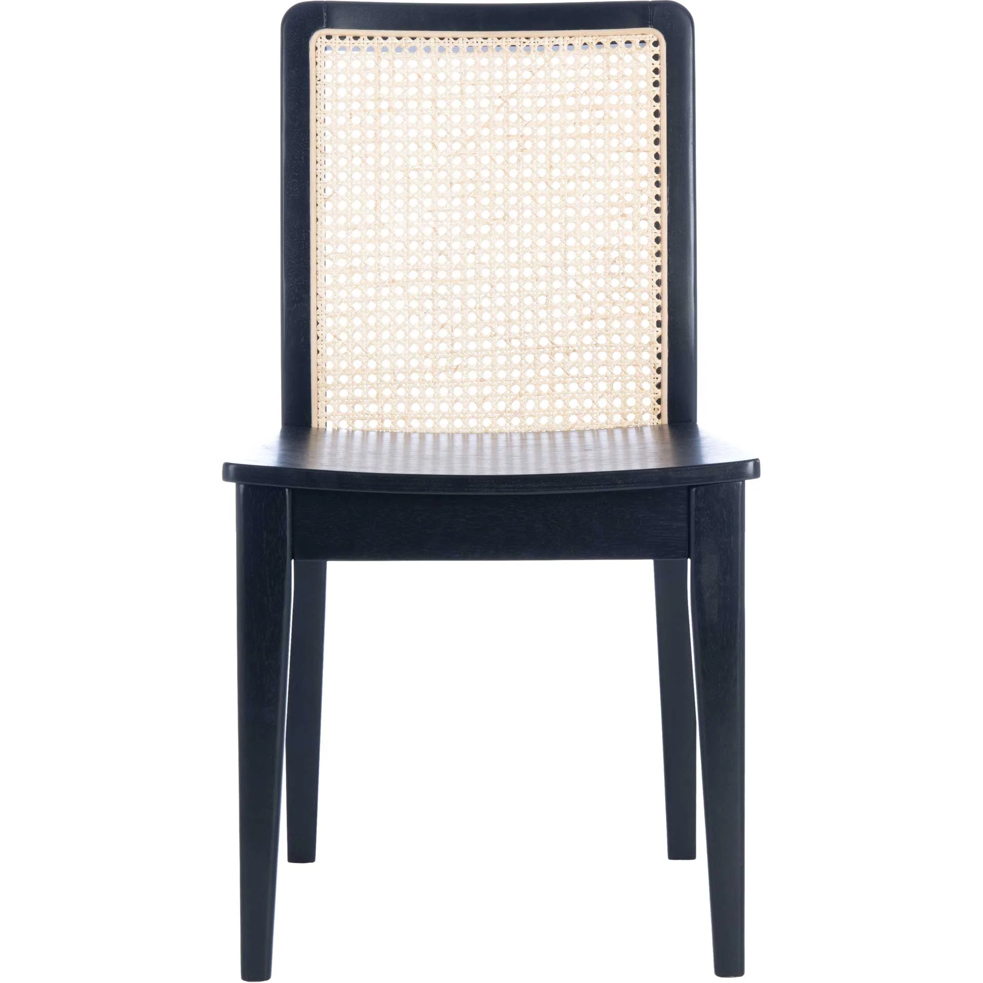 Belomy Rattan Dining Chair Black/Natural (Set of 2) - Image 3