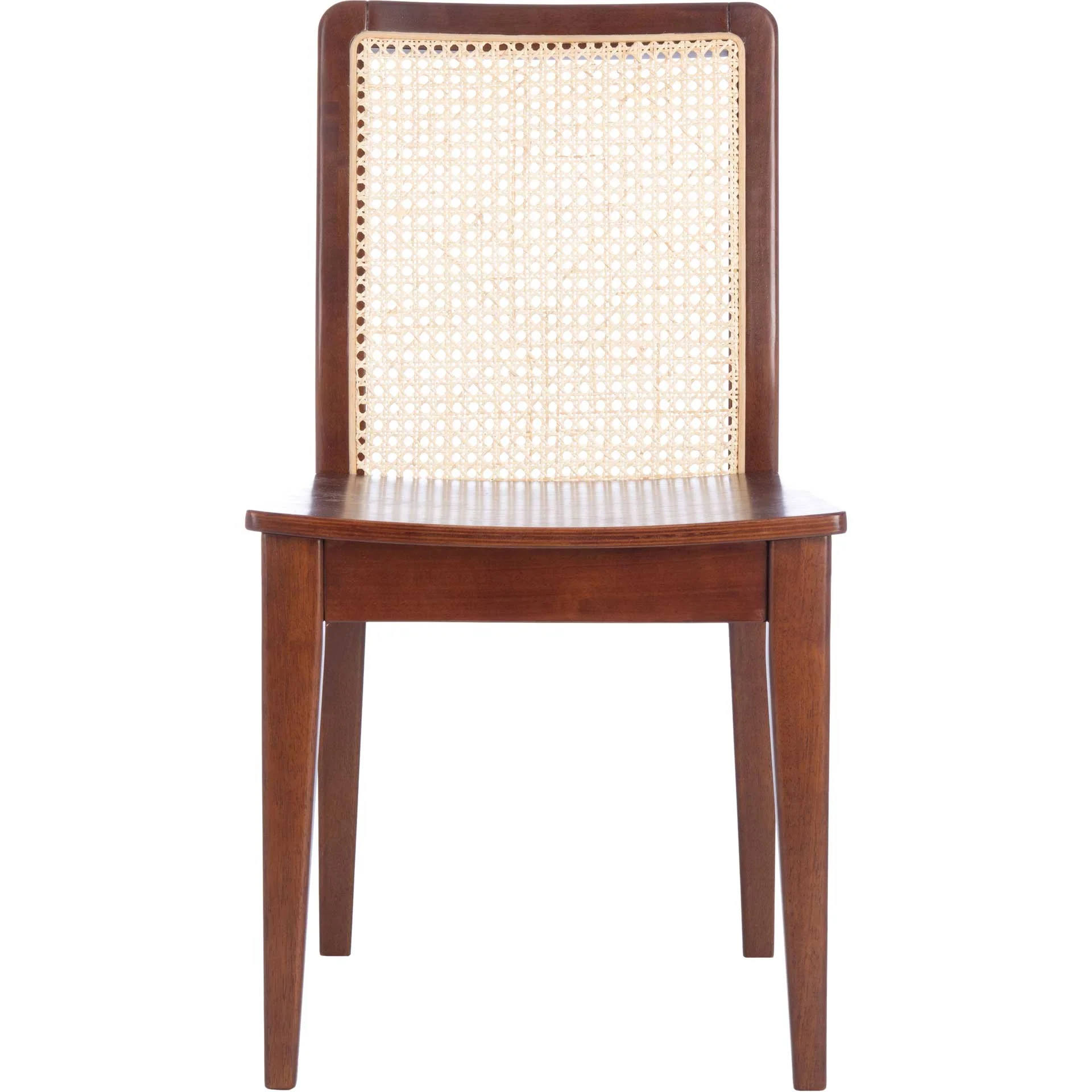 Belomy Rattan Dining Chair Dark Brown/Natural (Set of 2) - Image 3