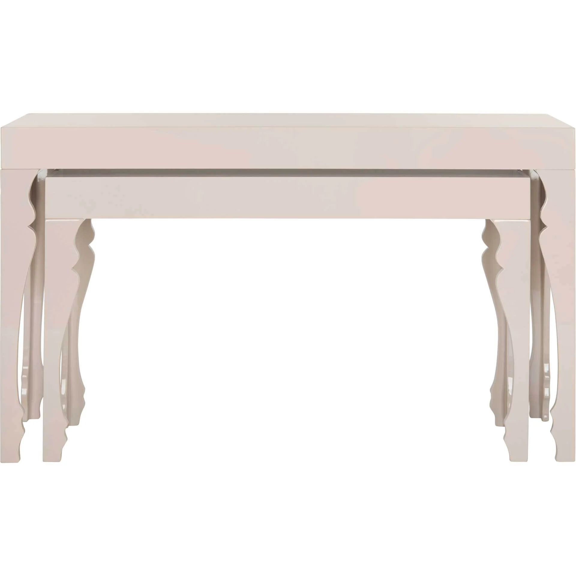 Benicio Lacquer Stacking Console Taupe - Image 2