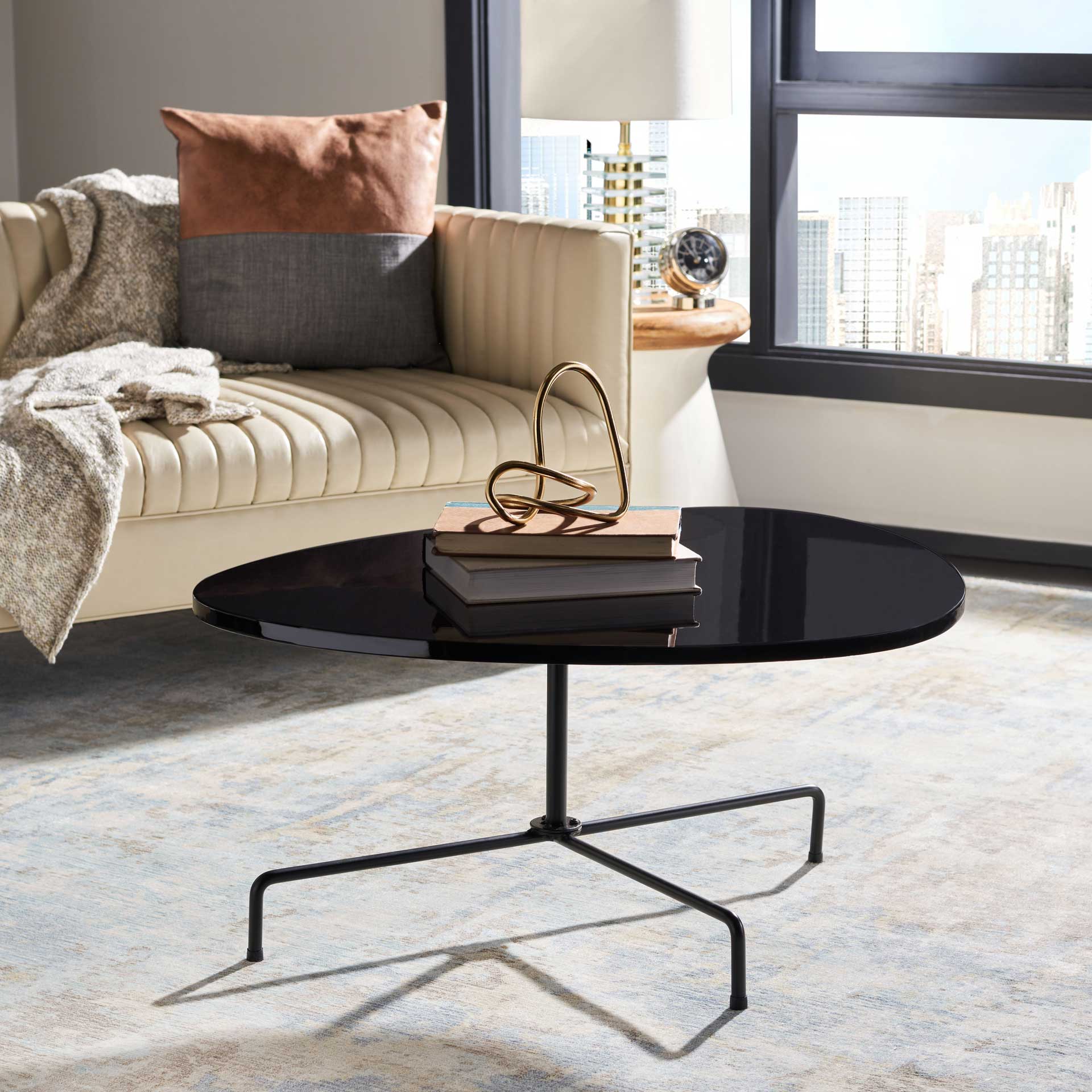 Beningo Tripod Coffee Table Black - Image 8