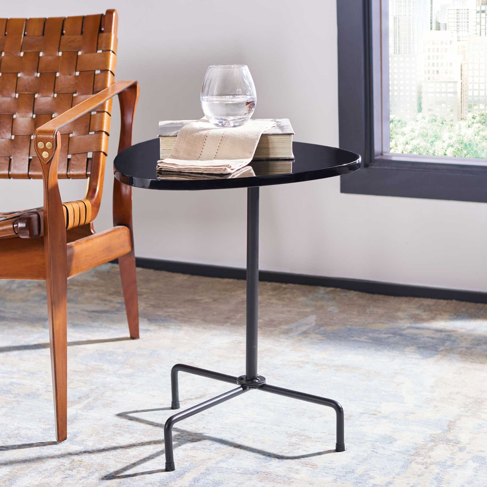Beningo Tripod Side Table Black/Black - Image 8
