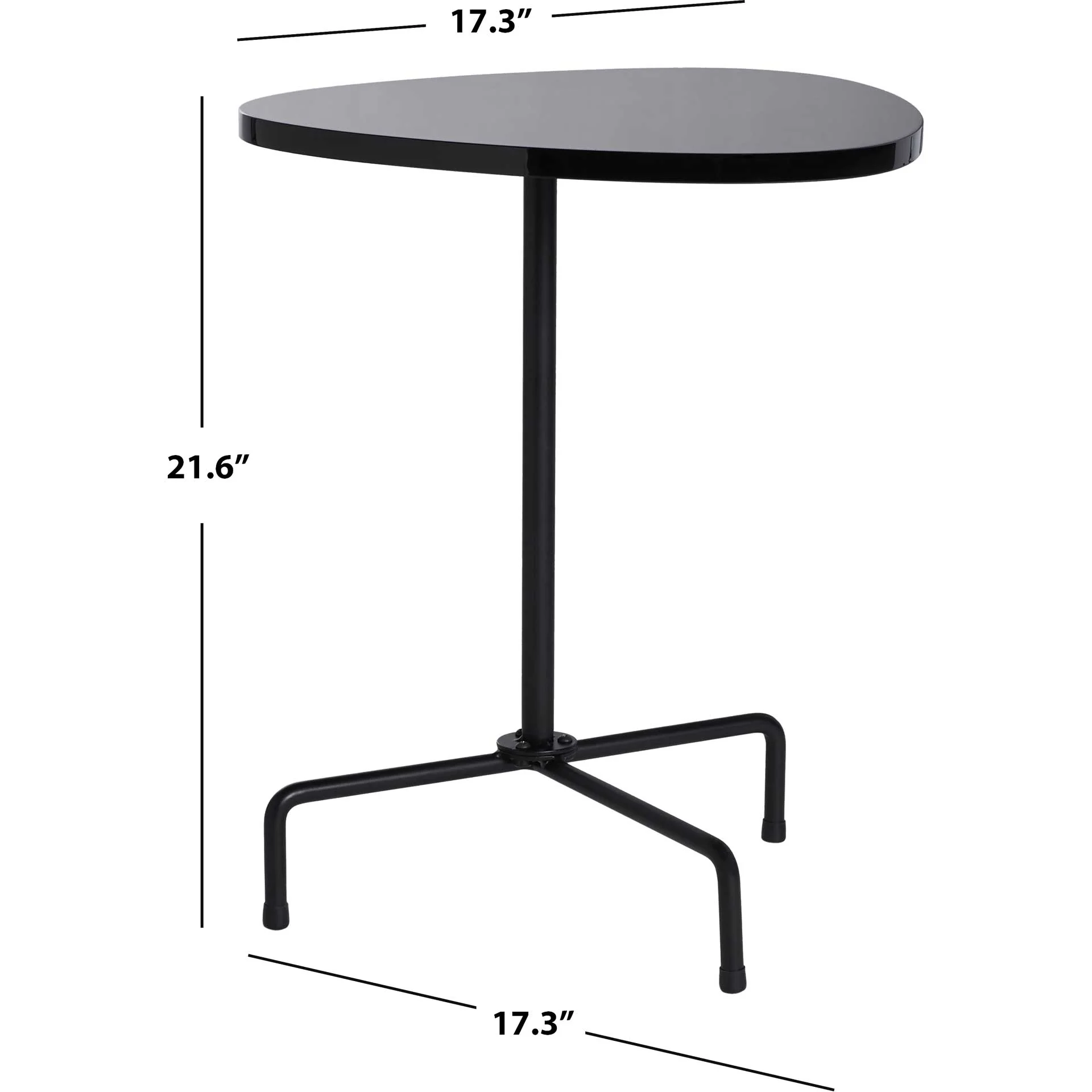Beningo Tripod Side Table Black/Black - Image 9