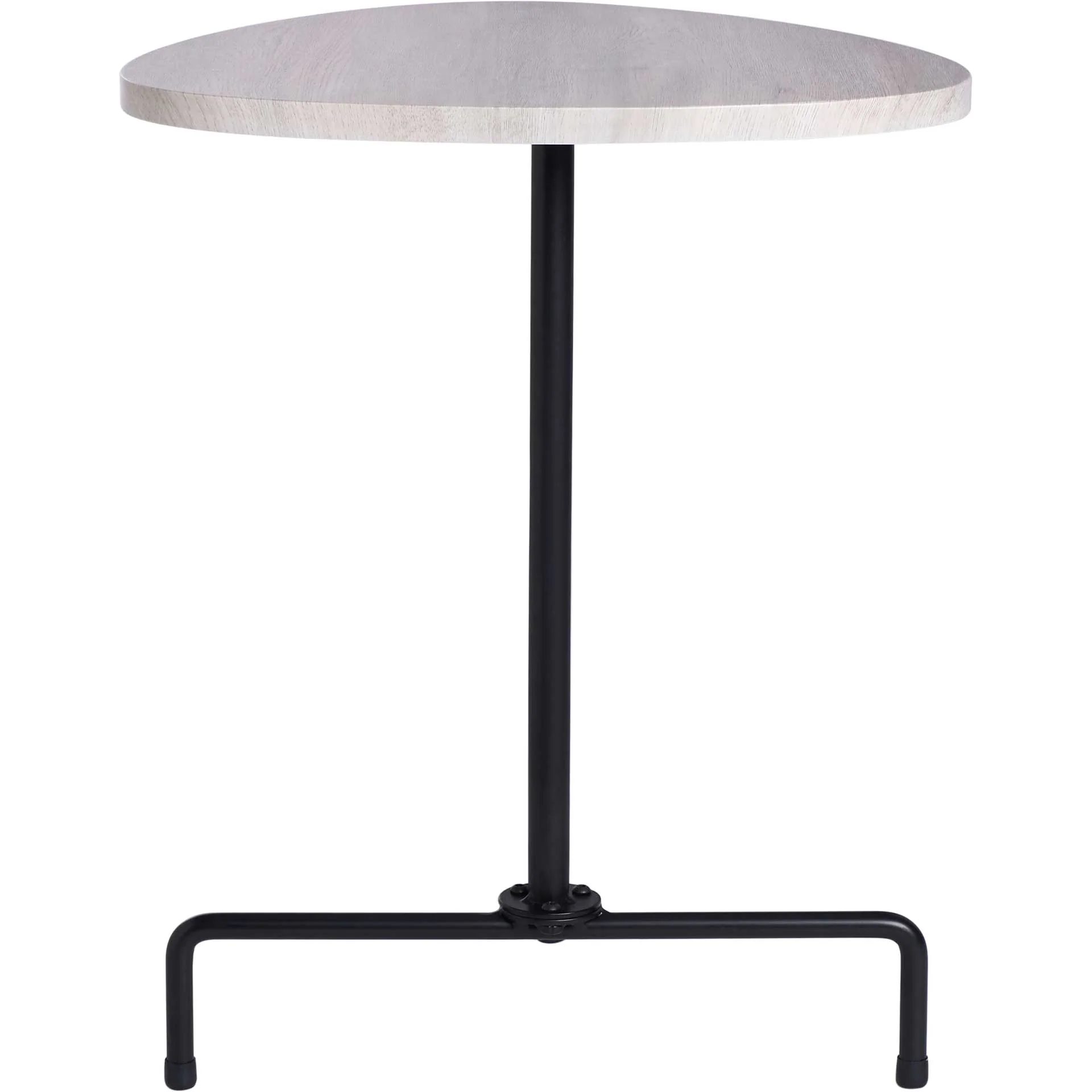 Beningo Tripod Side Table Light Gray Oak/Black - Image 4